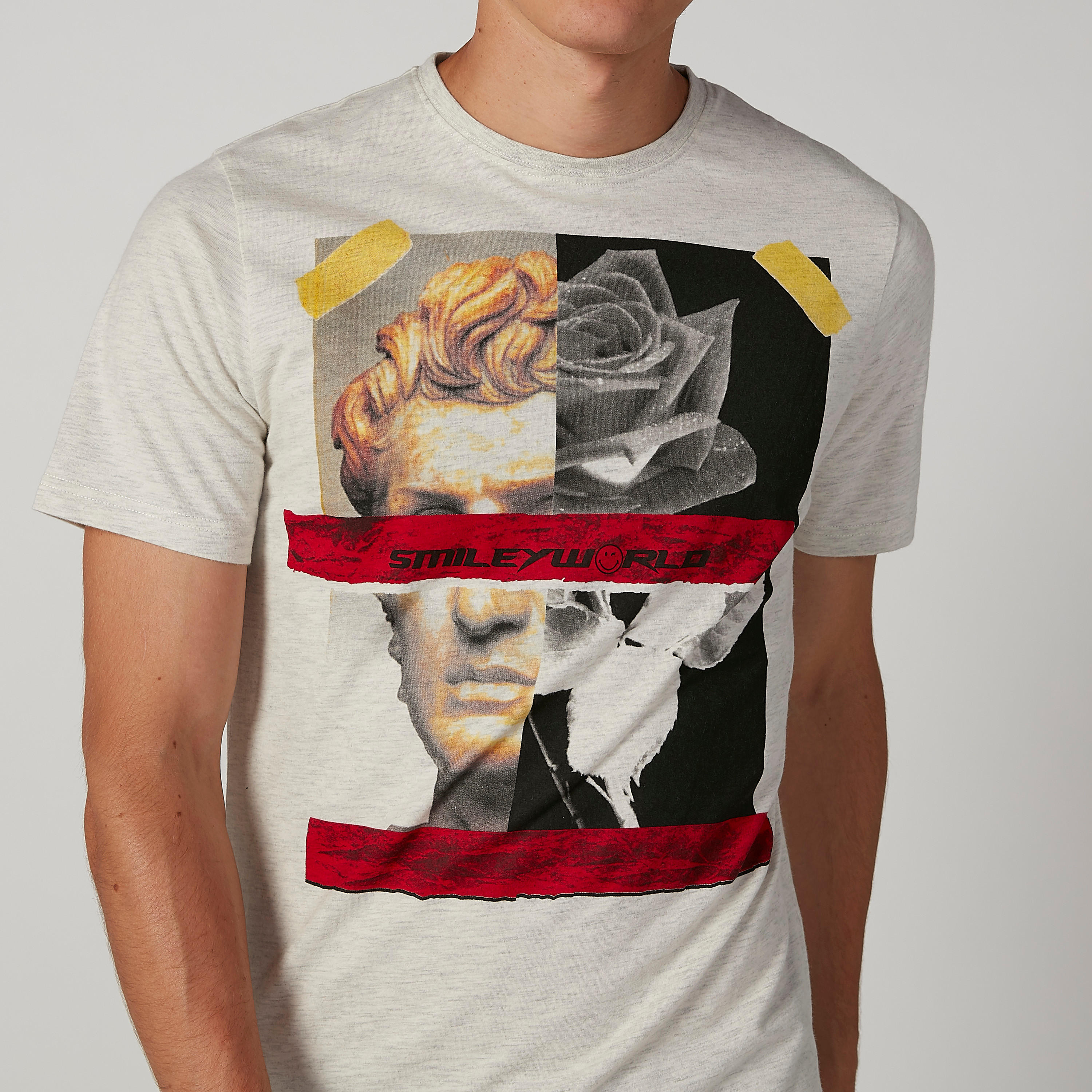 تيشيرت مستدام سليم بياقة ضيّقة وطبعات سمايلي وورلد -men-clothing-tshirtsandpolos-tshirts-image-4