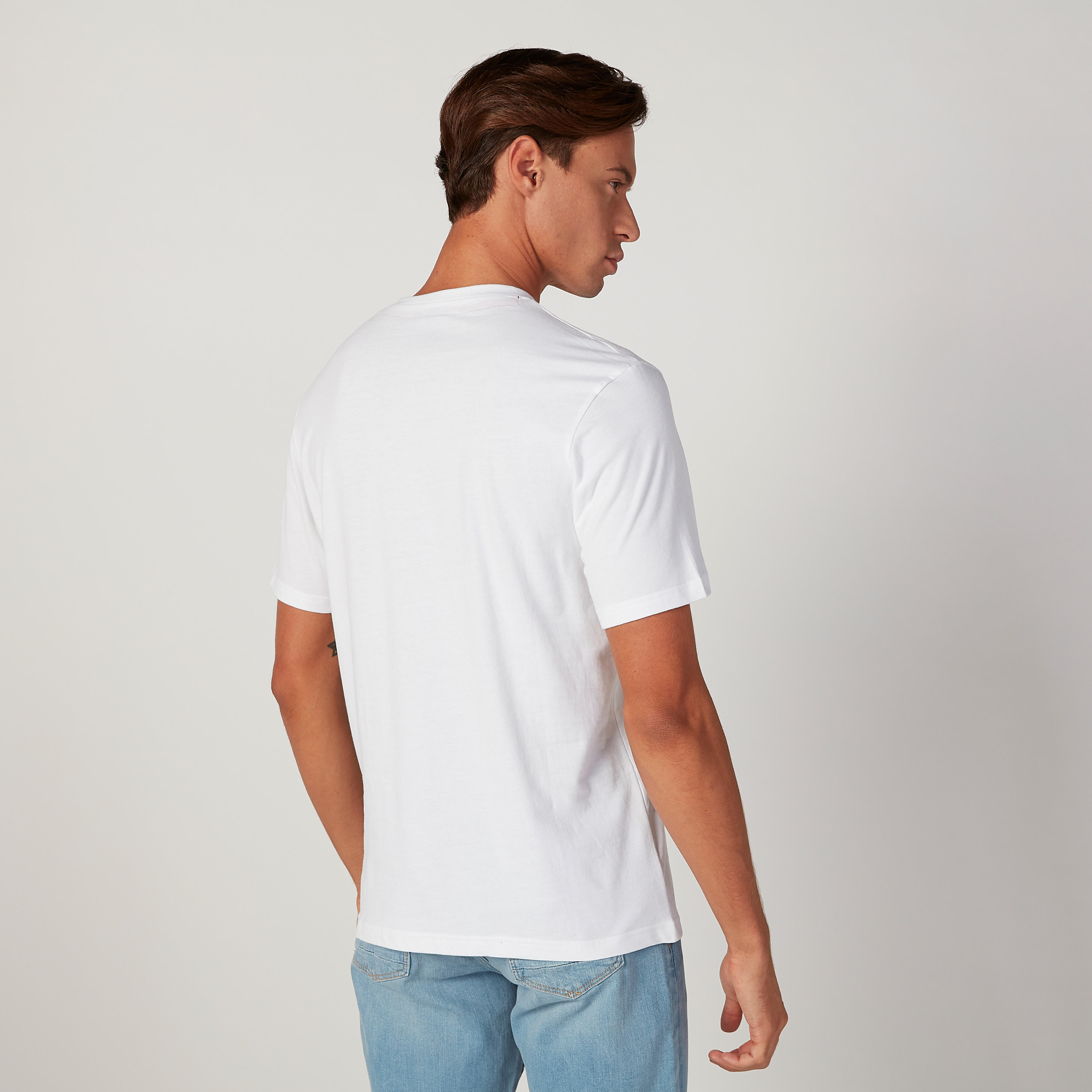 تيشيرت مستدام سليم بياقة ضيّقة وطبعات سمايلي وورلد -men-clothing-tshirtsandpolos-tshirts-image-1