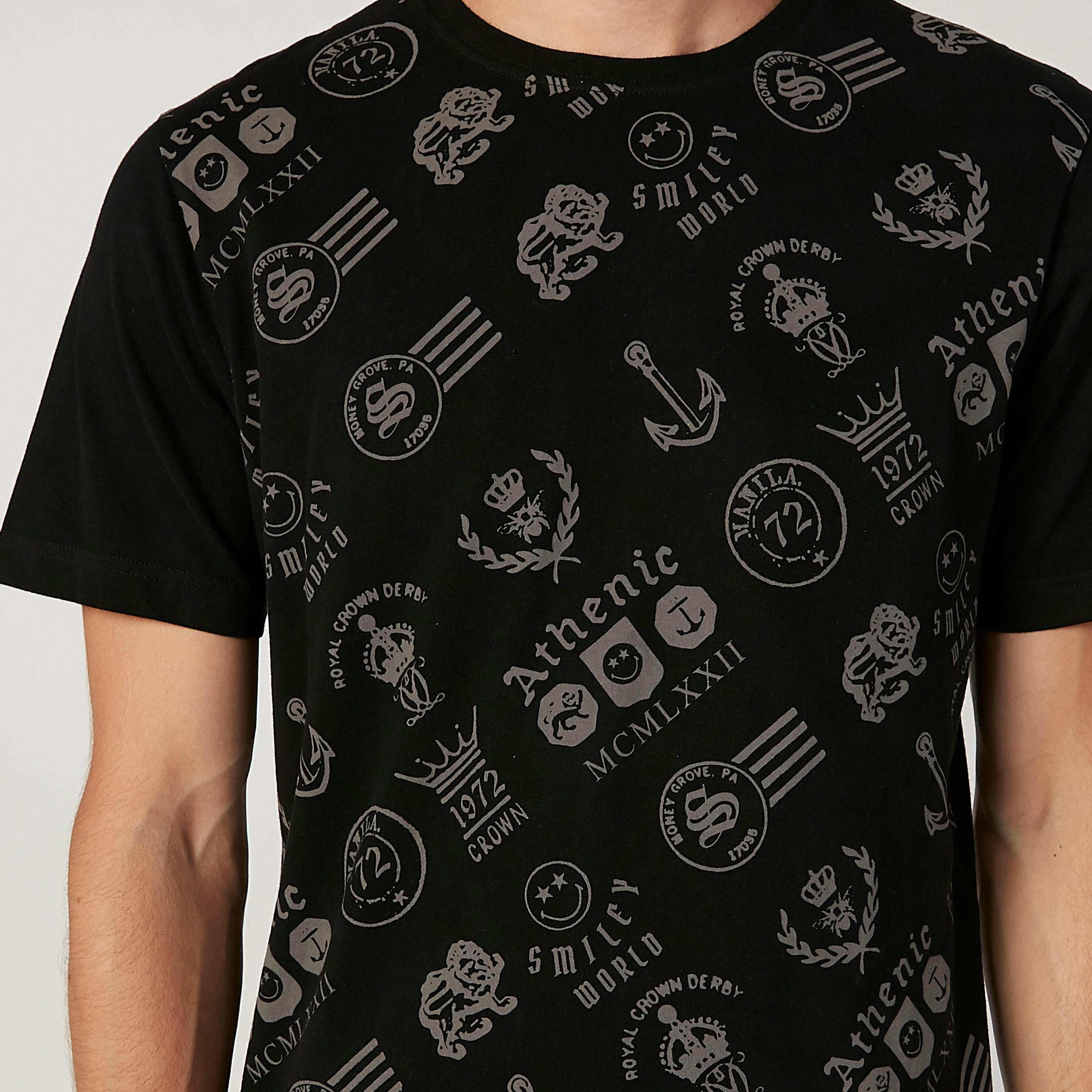 تيشيرت مستدام سليم  بطبعات وياقة مستديرة -men-clothing-tshirtsandpolos-tshirts-image-3