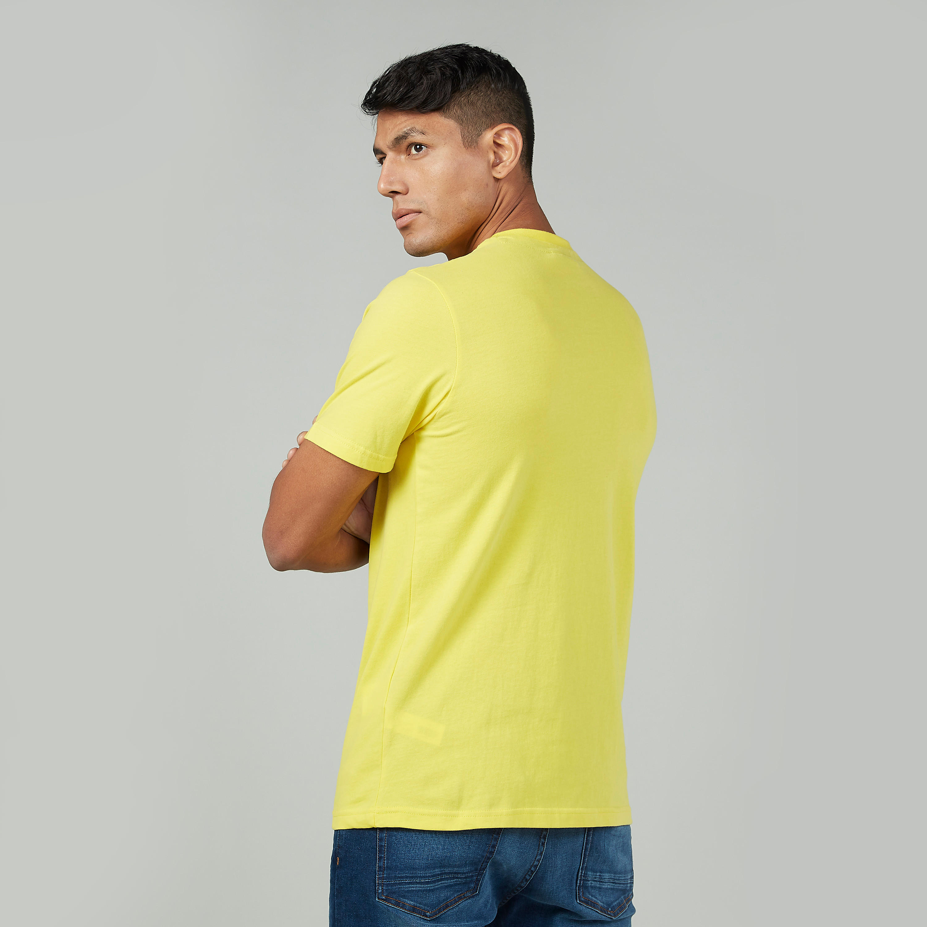 Sustainable Slim Fit Smiley World Printed T-shirt with Crew Neck-men-clothing-tshirtsandpolos-tshirts-image-4