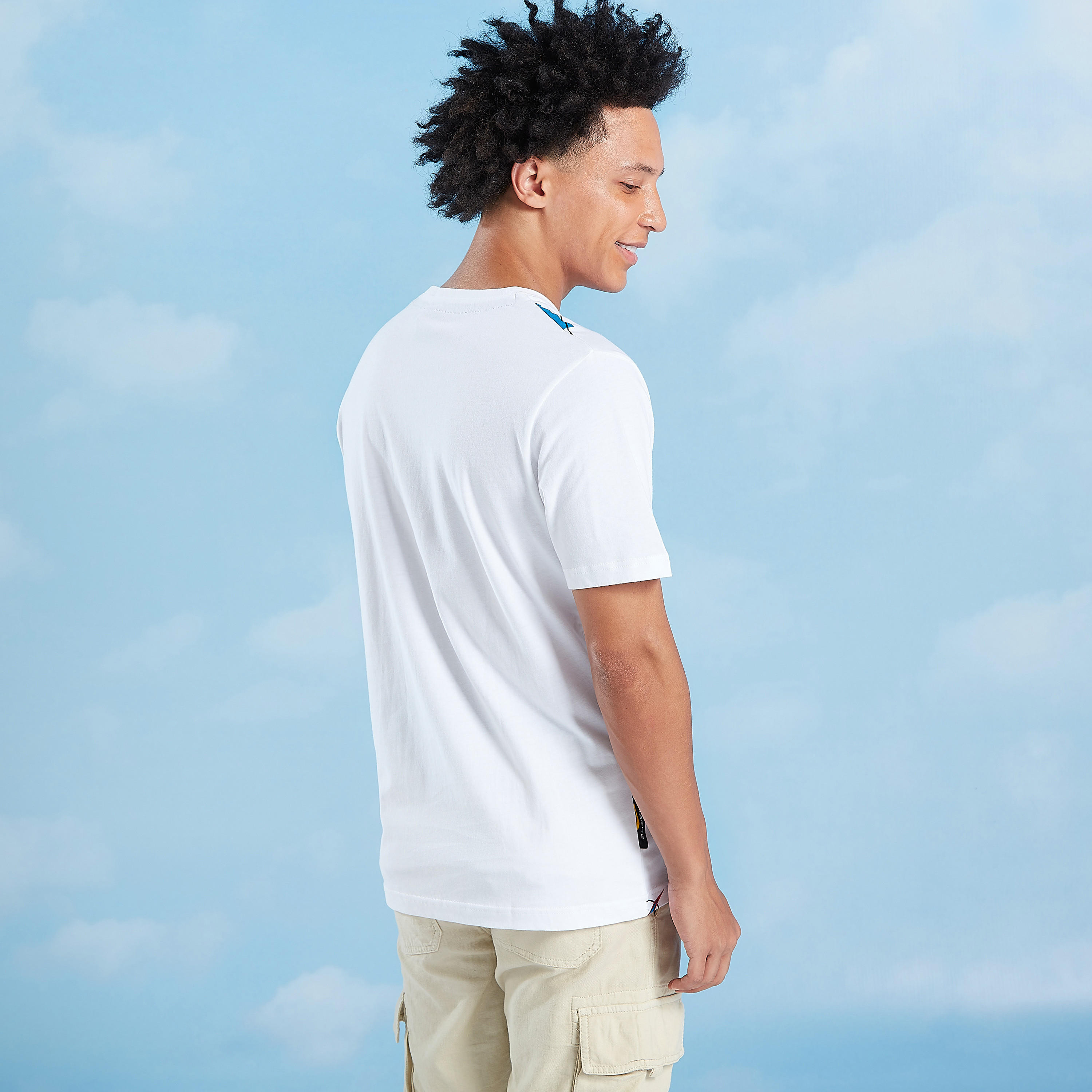 Sustainable Smiley World Slim Fit Printed T-shirt with Crew Neck-men-clothing-tshirtsandpolos-tshirts-image-4