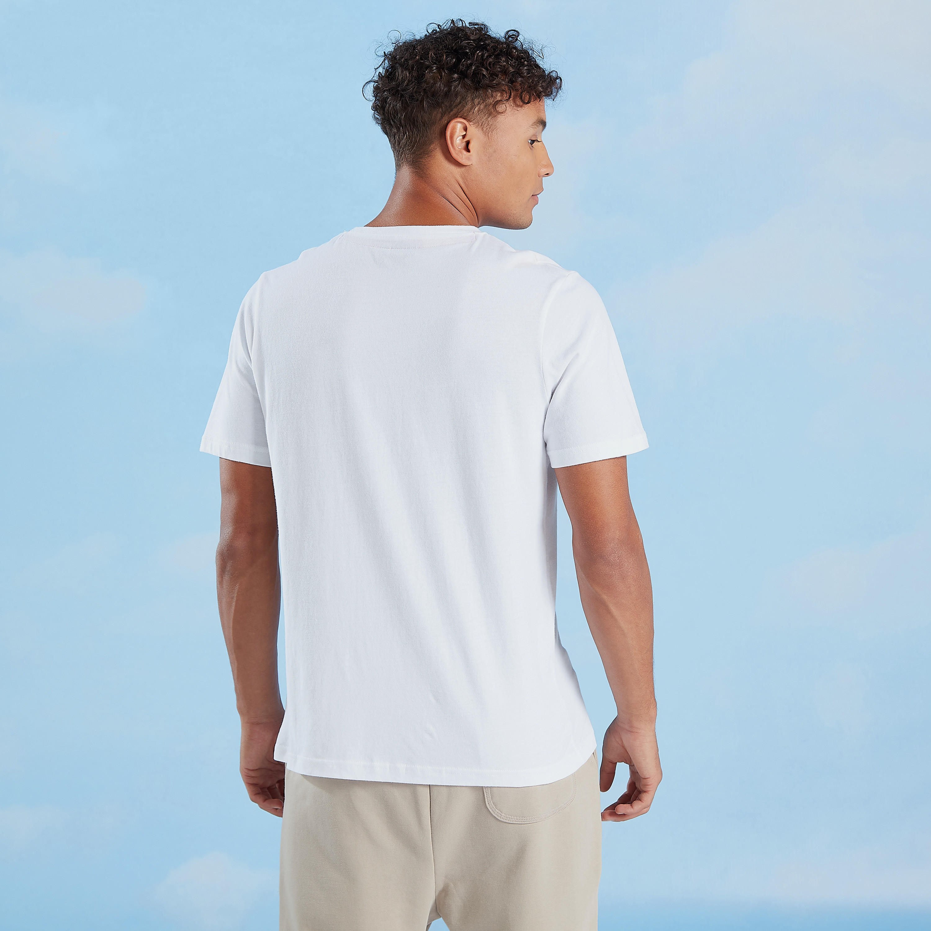 تيشيرت بياقة مستديرة وأكمام قصيرة وطبعات سمايلي وورلد-men-clothing-tshirtsandpolos-tshirts-image-4