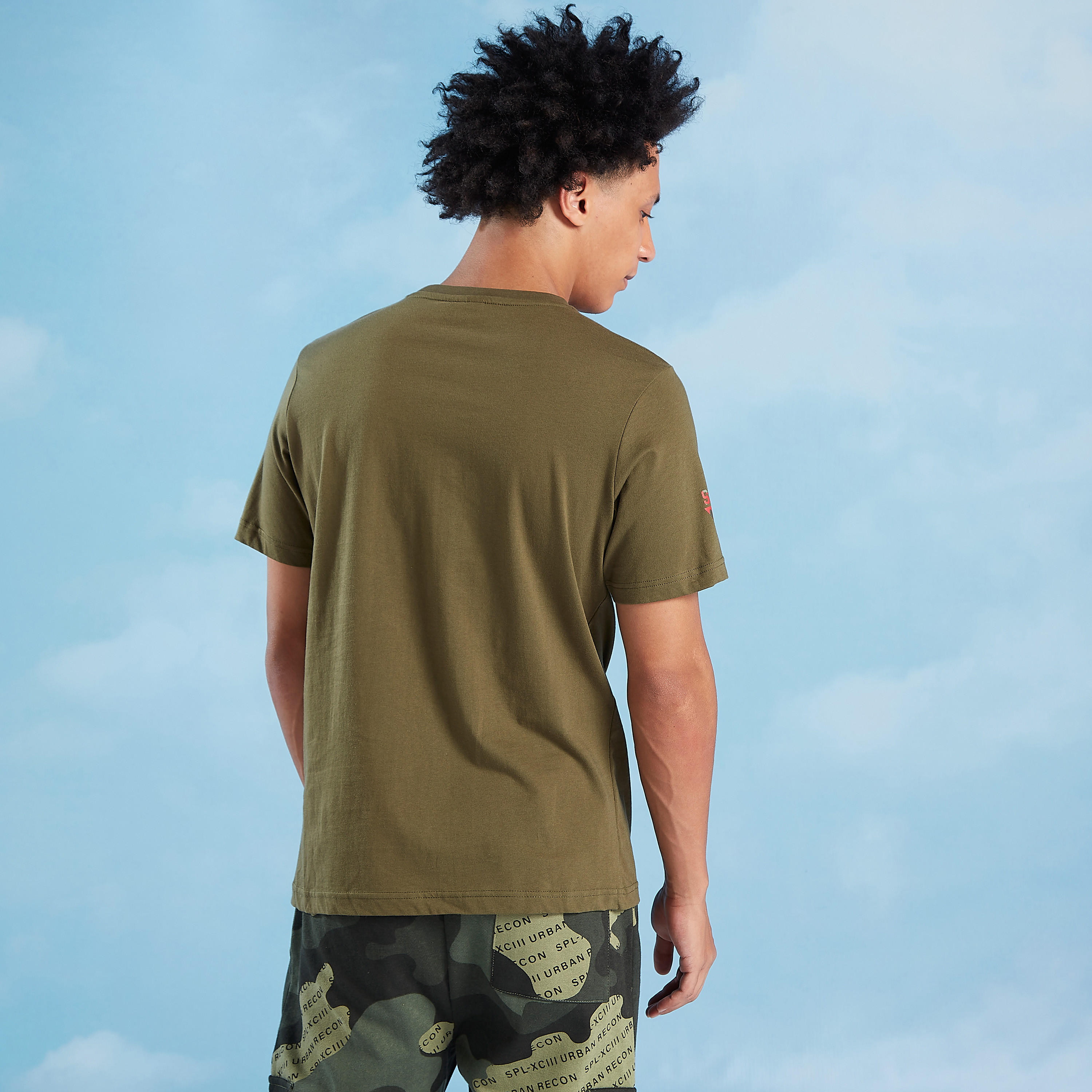 Smiley World Printed T-shirt with Round Neck and Short Sleeves-men-clothing-tshirtsandpolos-tshirts-image-4