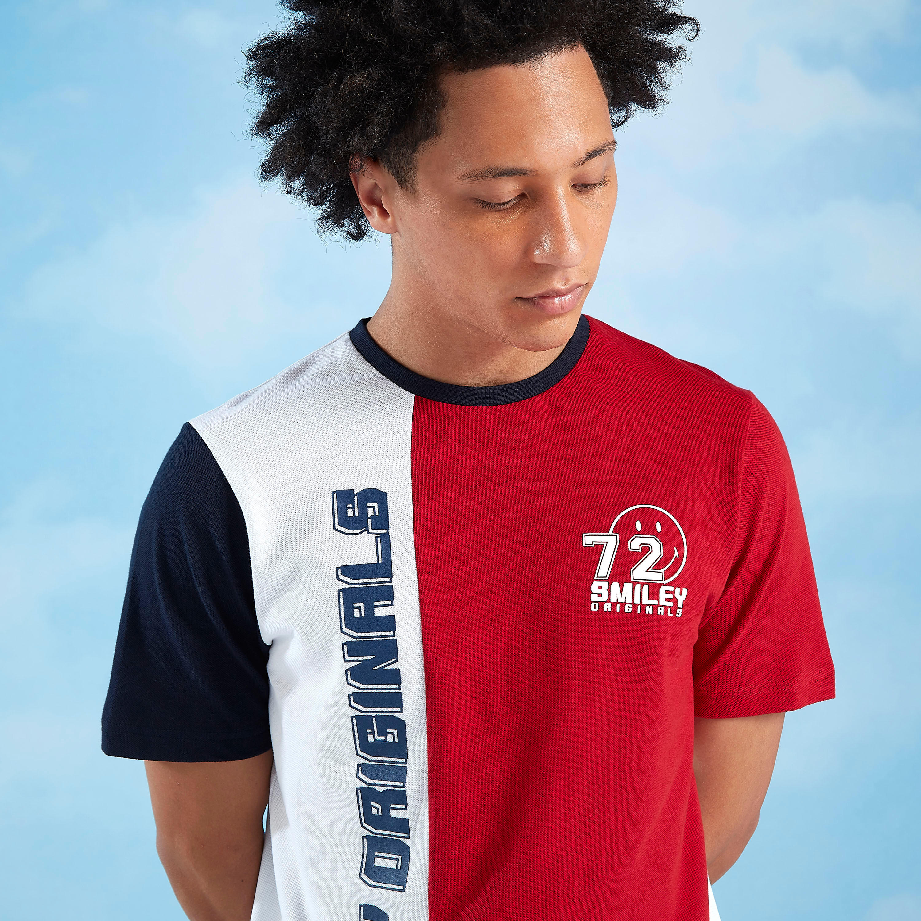 Smiley World Printed T-shirt with Crew Neck and Short Sleeves-men-clothing-tshirtsandpolos-tshirts-image-4