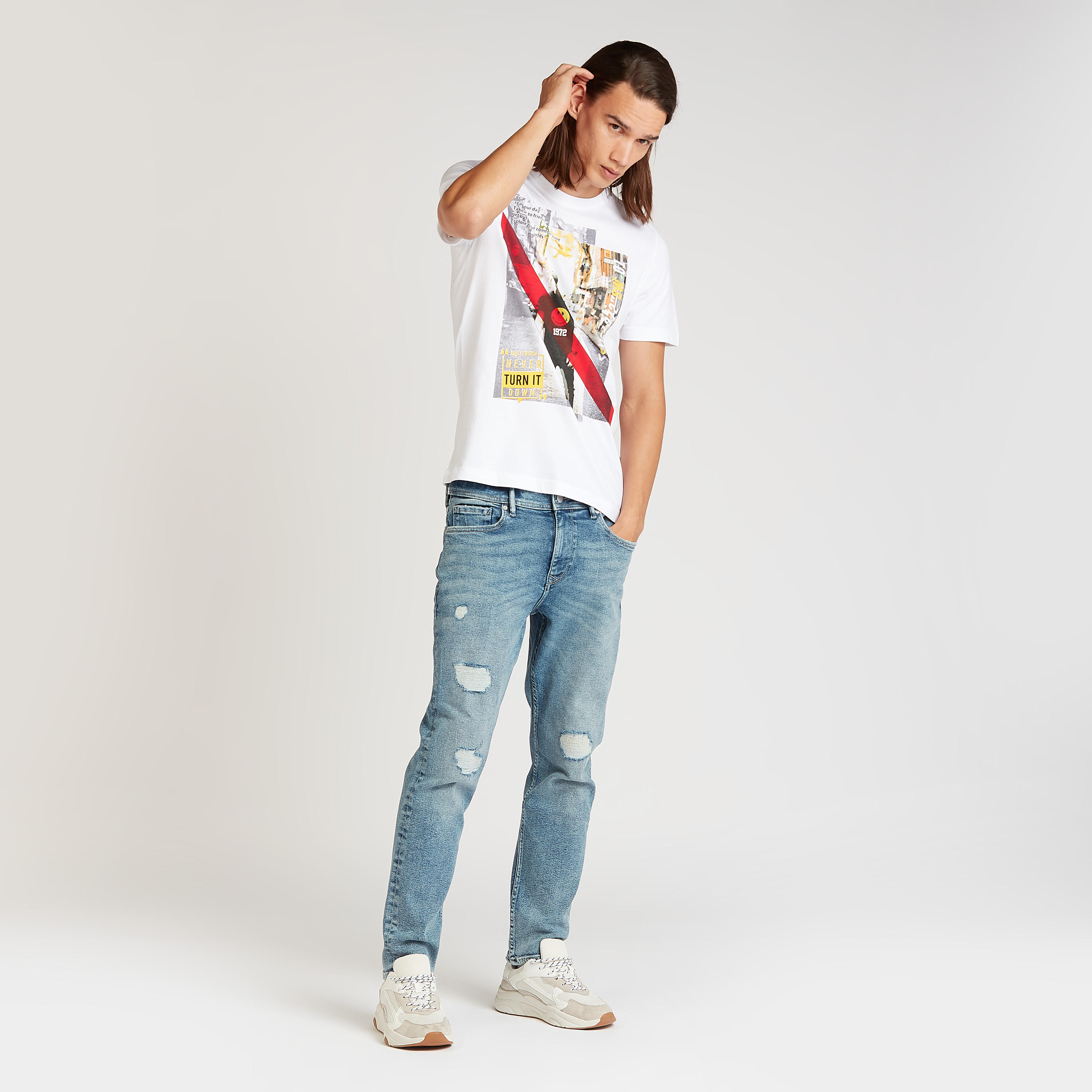 Smiley World Printed T-shirt with Crew Neck and Short Sleeves-men-clothing-tshirtsandpolos-tshirts-image-2
