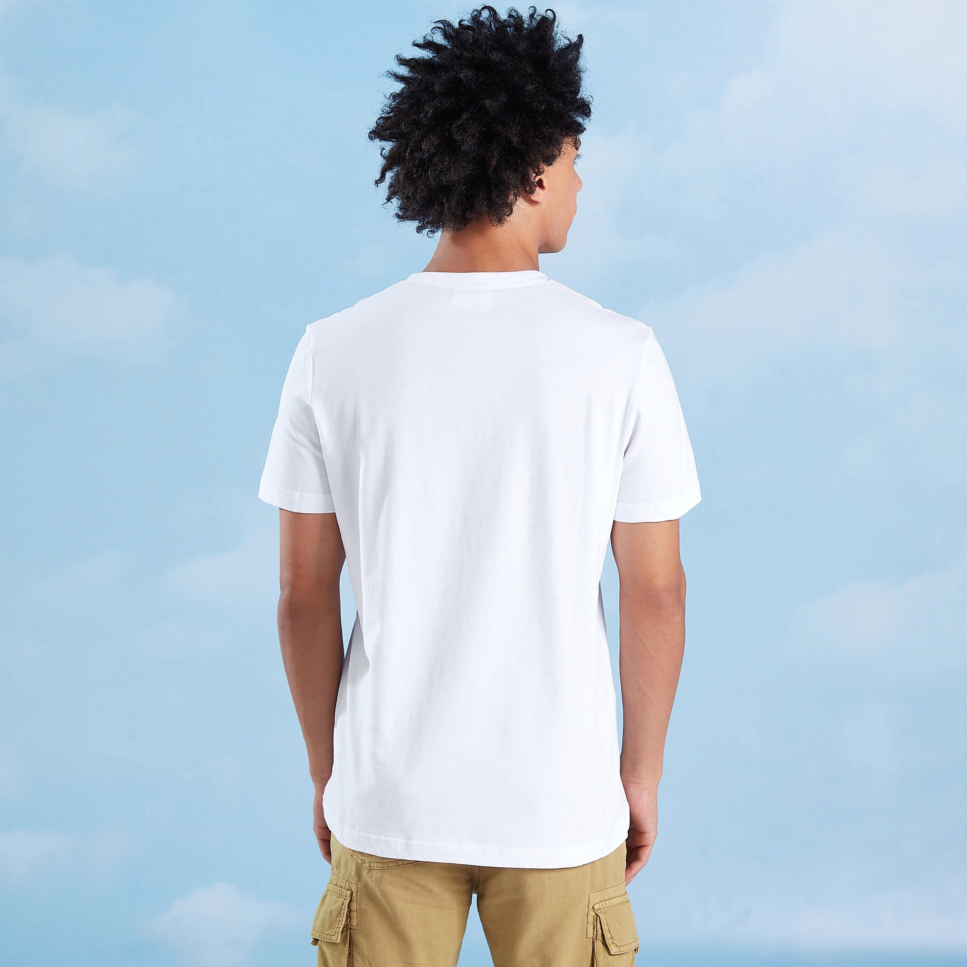 تيشيرت مستدام بياقة ضيّقة وأكمام قصيرة وطبعات سمايلي وورلد-men-clothing-tshirtsandpolos-tshirts-image-4