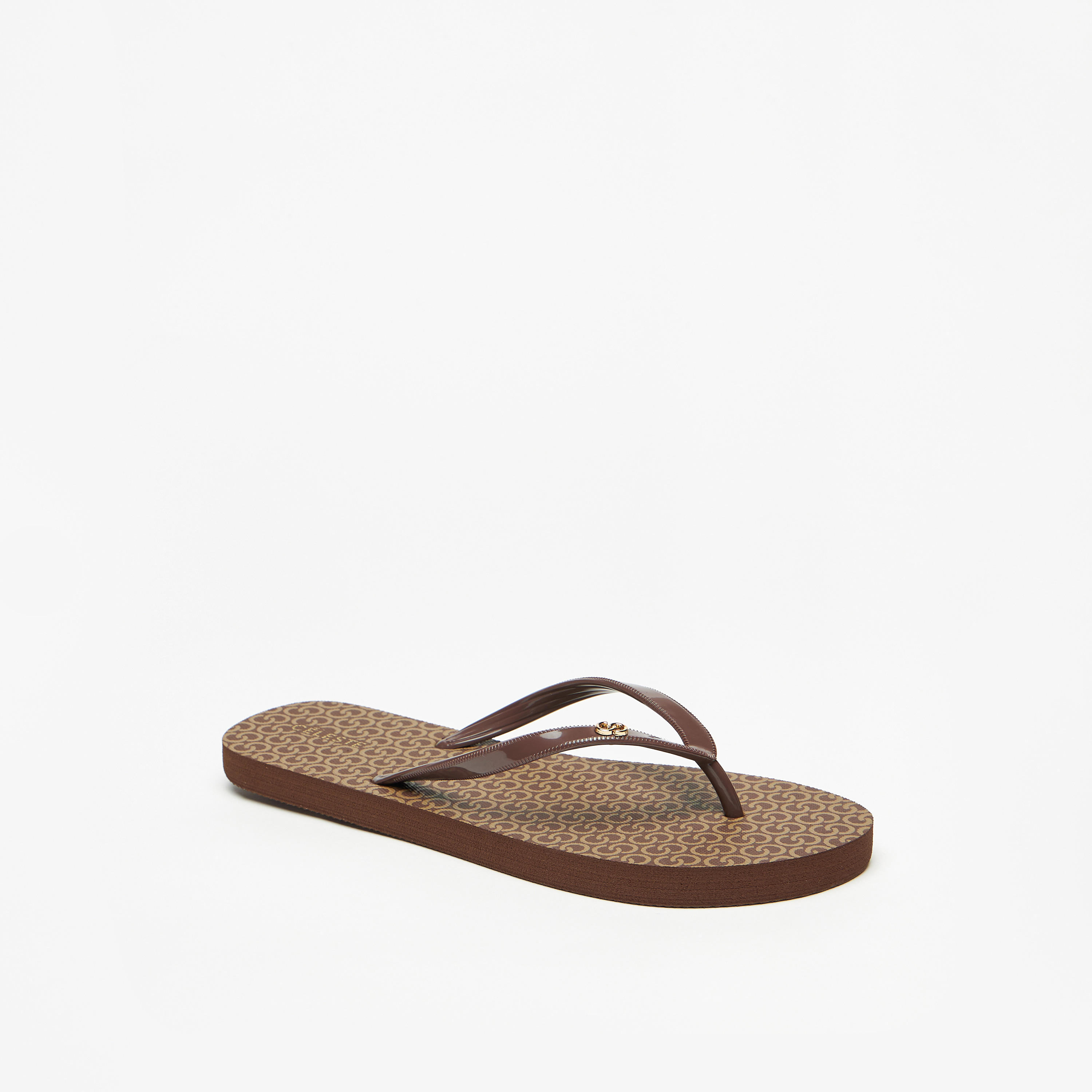Celeste Women's All-Over Monogram Print Flip Flops-women-shoes-flipflopsandslides-image-2