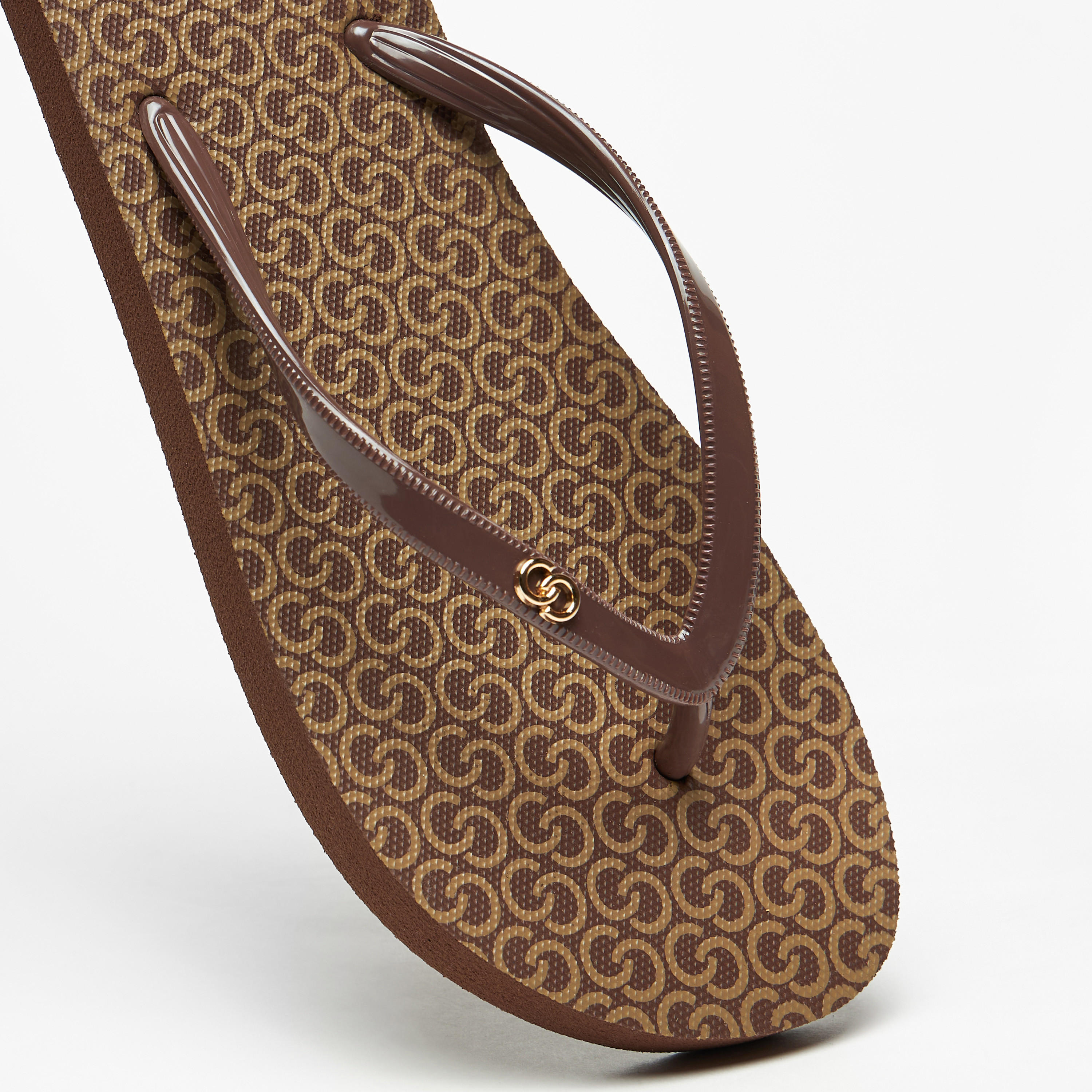 Celeste Women's All-Over Monogram Print Flip Flops-women-shoes-flipflopsandslides-image-4