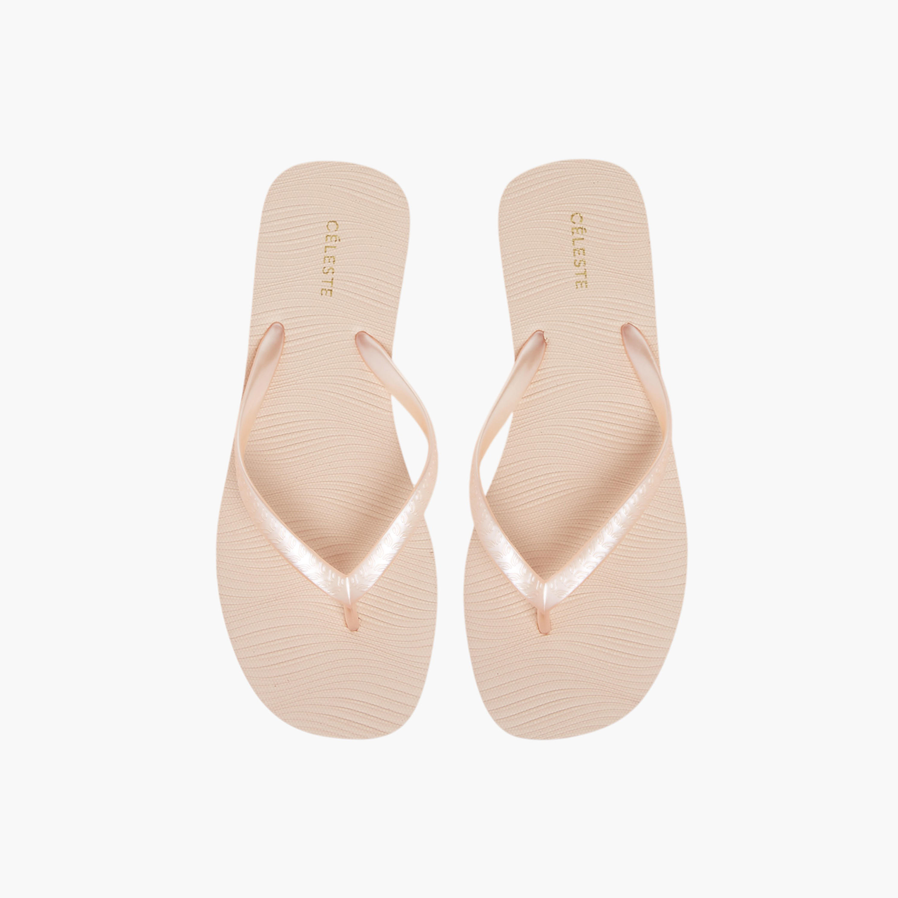 Celeste Women's Textured Thong Slippers-women-shoes-flipflopsandslides-image-1