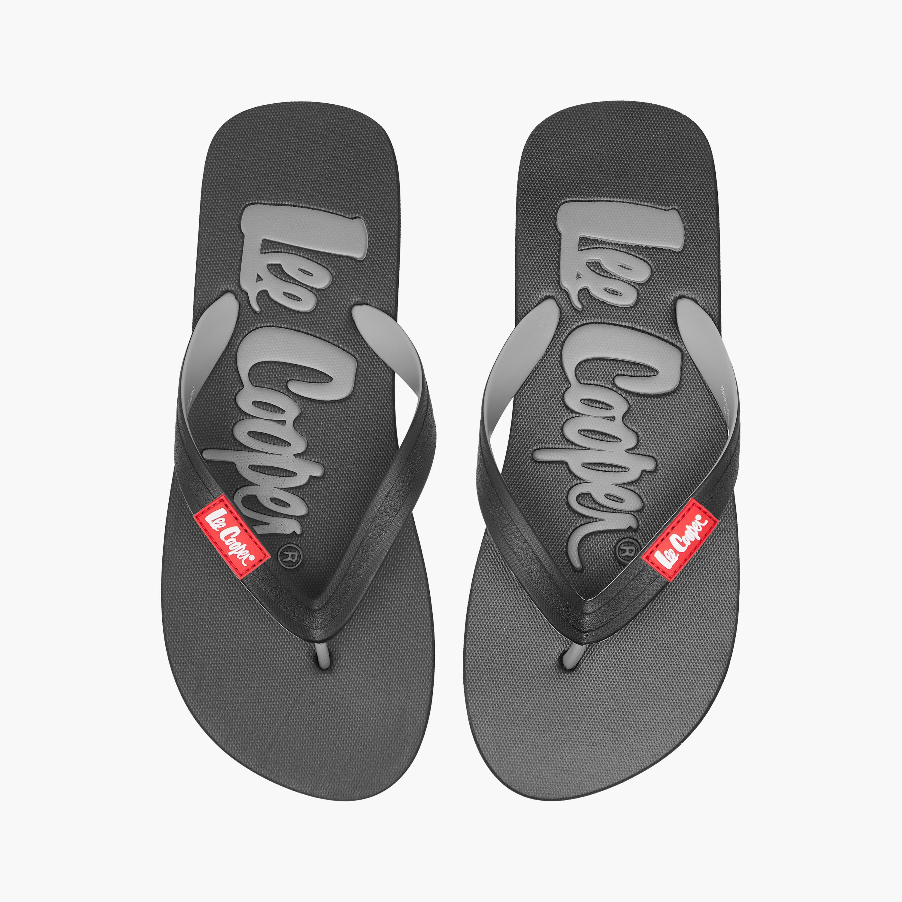 Lee Cooper Men's Logo Print Slip-On Thong Slippers-men-shoes-flipflopsandslides-image-5