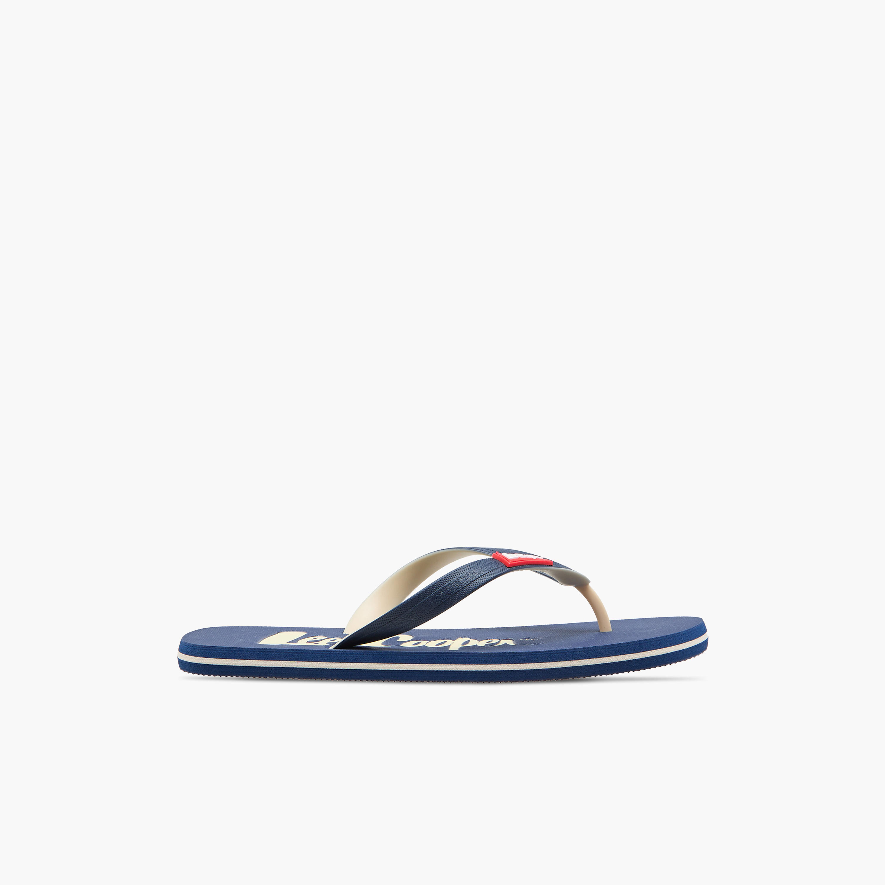 Lee Cooper Men's Logo Print Slip-On Thong Slippers-men-shoes-flipflopsandslides-image-2