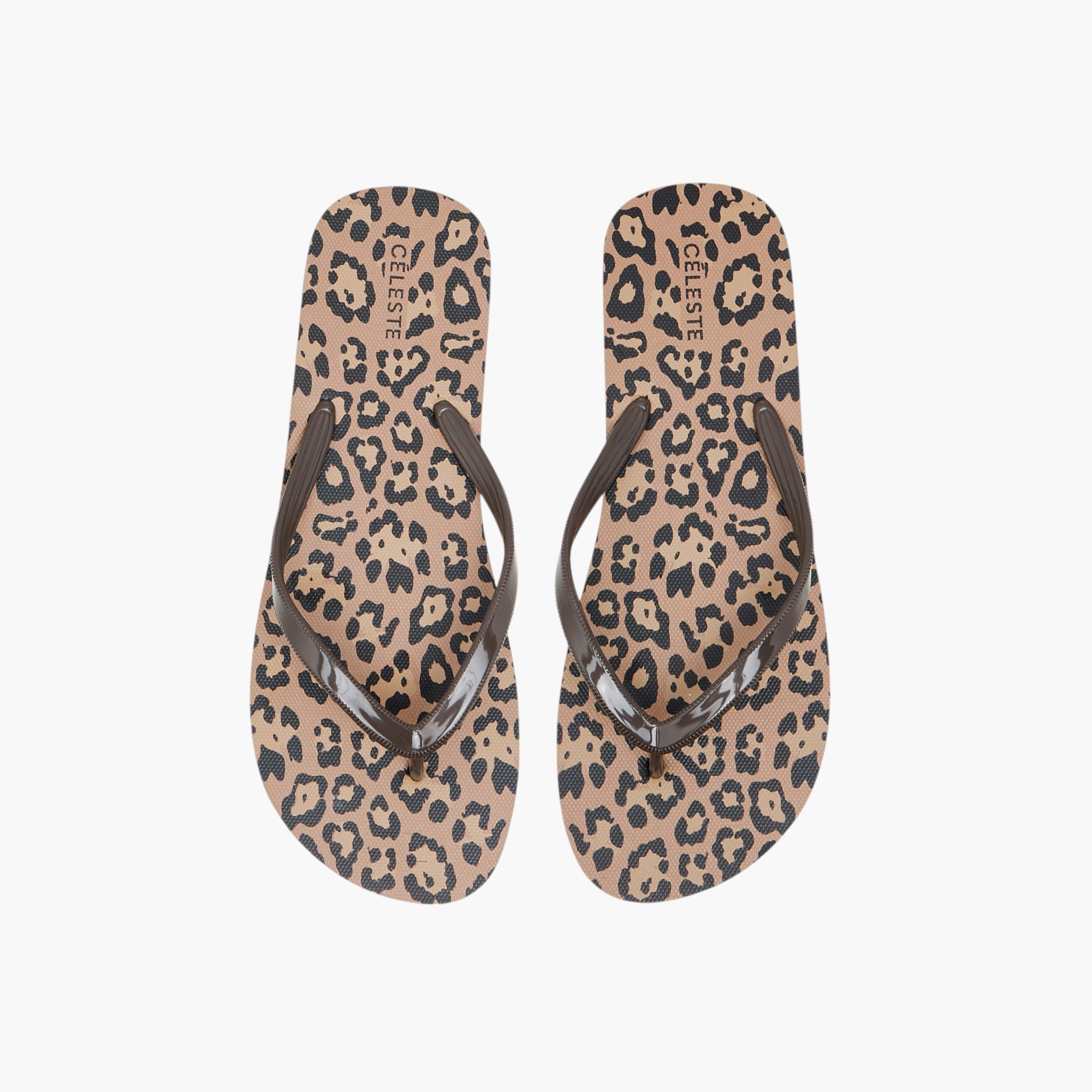 Celeste Women's Animal Print Flip Flops-women-shoes-flipflopsandslides-image-1
