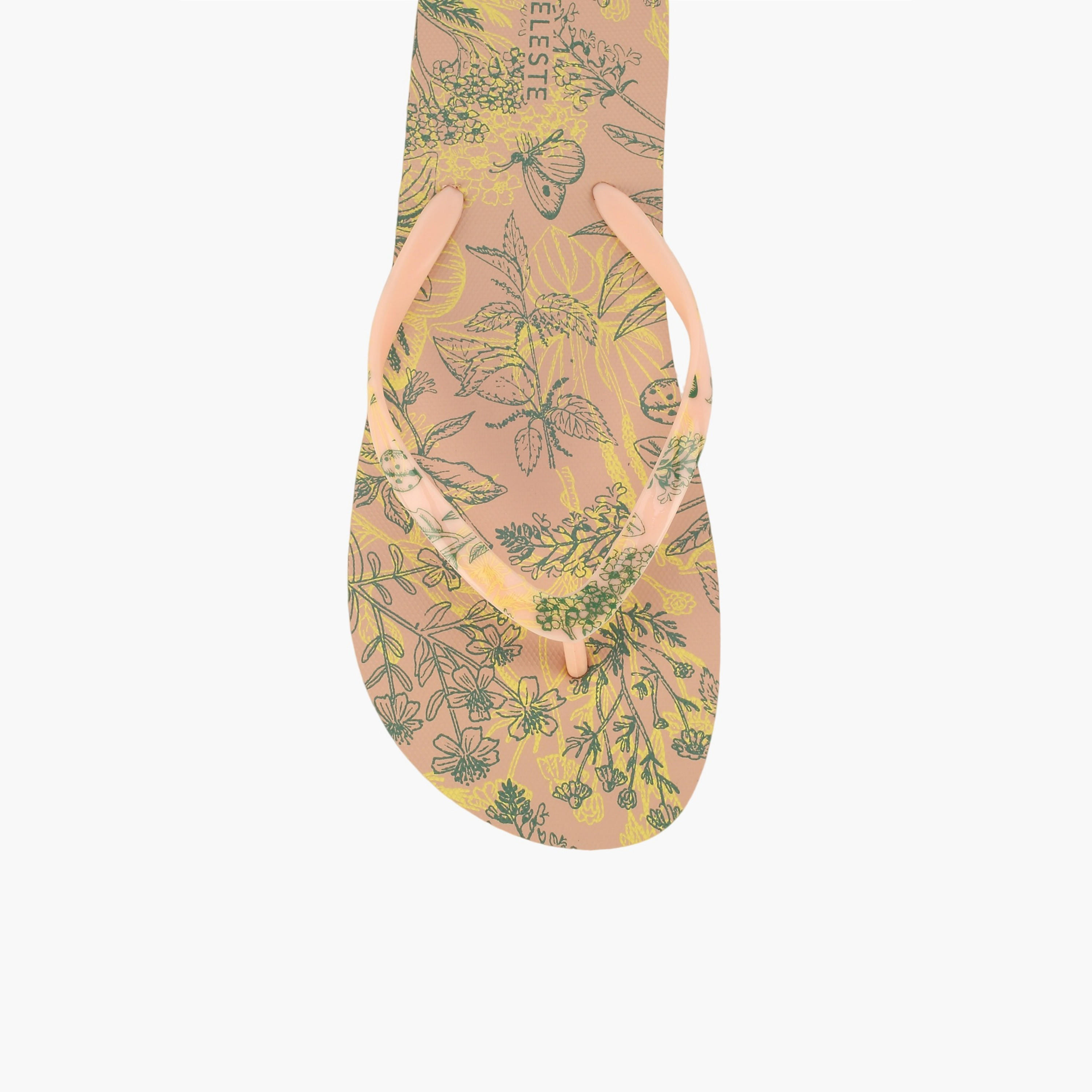 Celeste Women Floral Print Flip Flops-women-shoes-flipflopsandslides-image-3