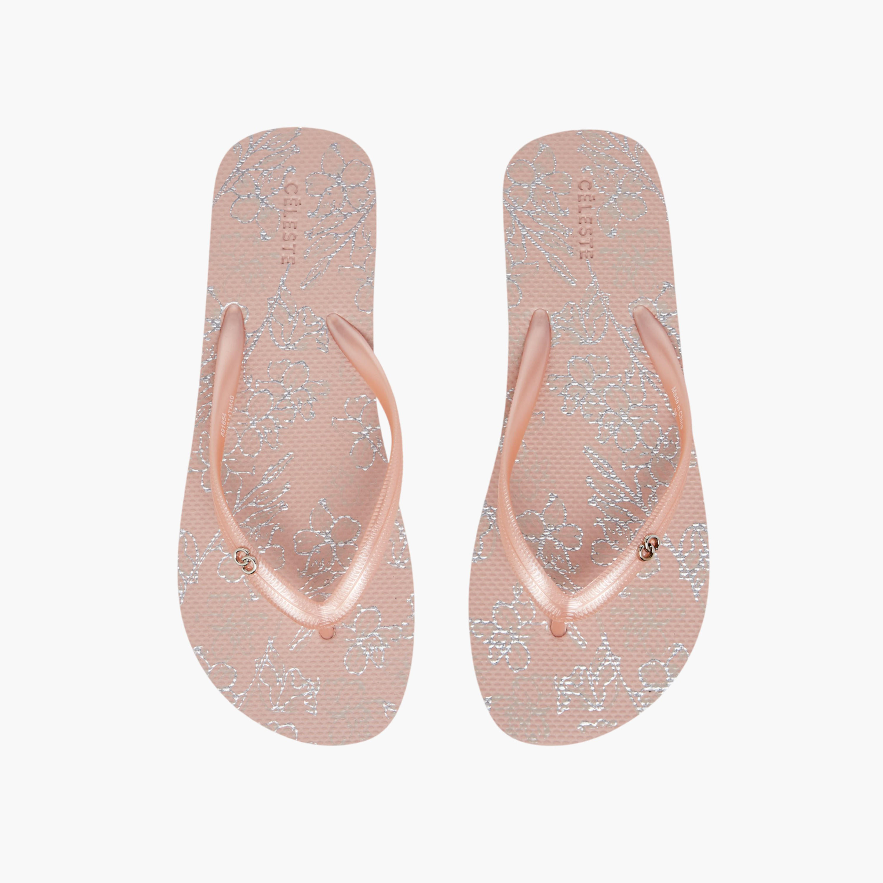 Celeste Women Floral Print Flip-Flops-women-shoes-flipflopsandslides-image-1