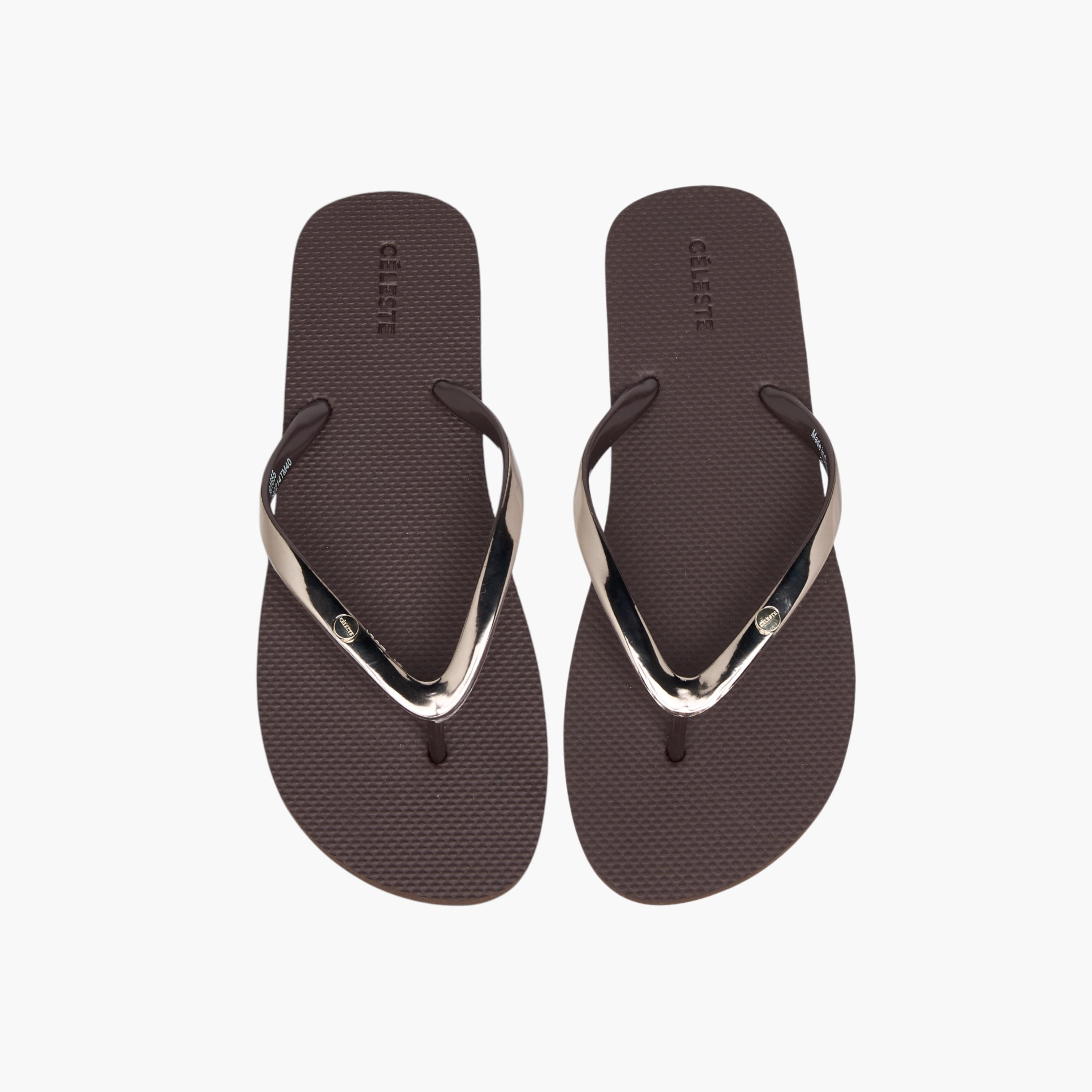 Celeste Women's Metallic Accent Thong Slippers-women-shoes-flipflopsandslides-image-1