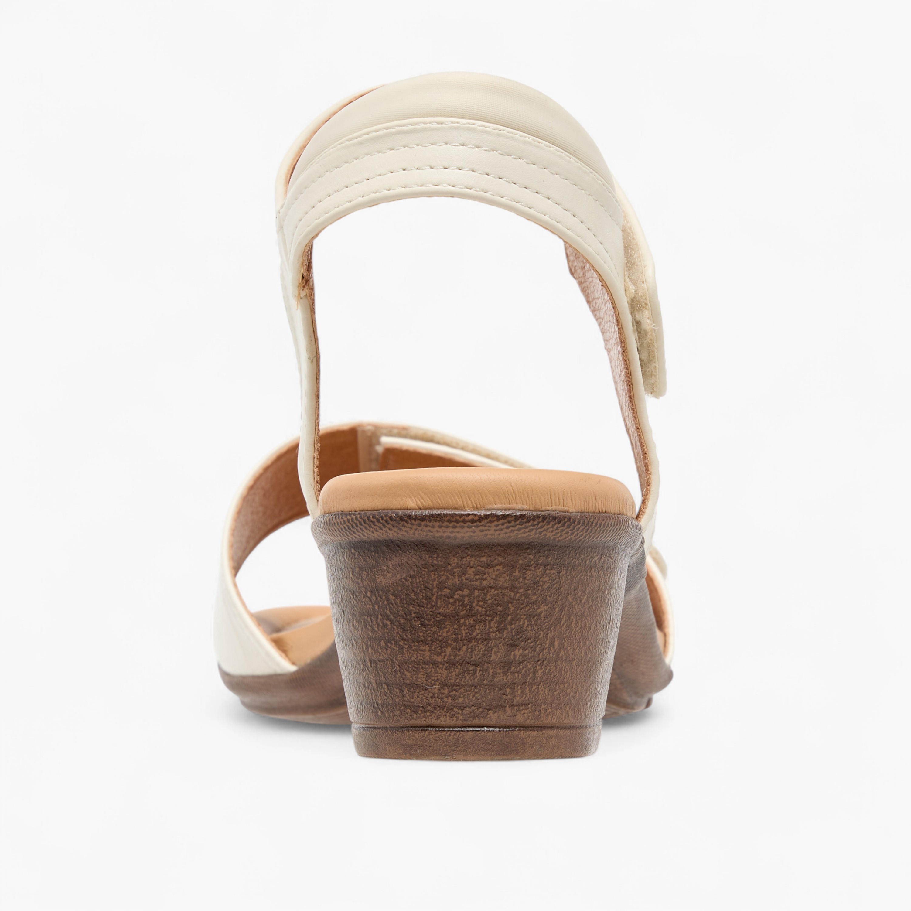 Le Confort Solid Block Heel Sandals with Hook and Loop Closure-women-shoes-sandals-heeled-image-5