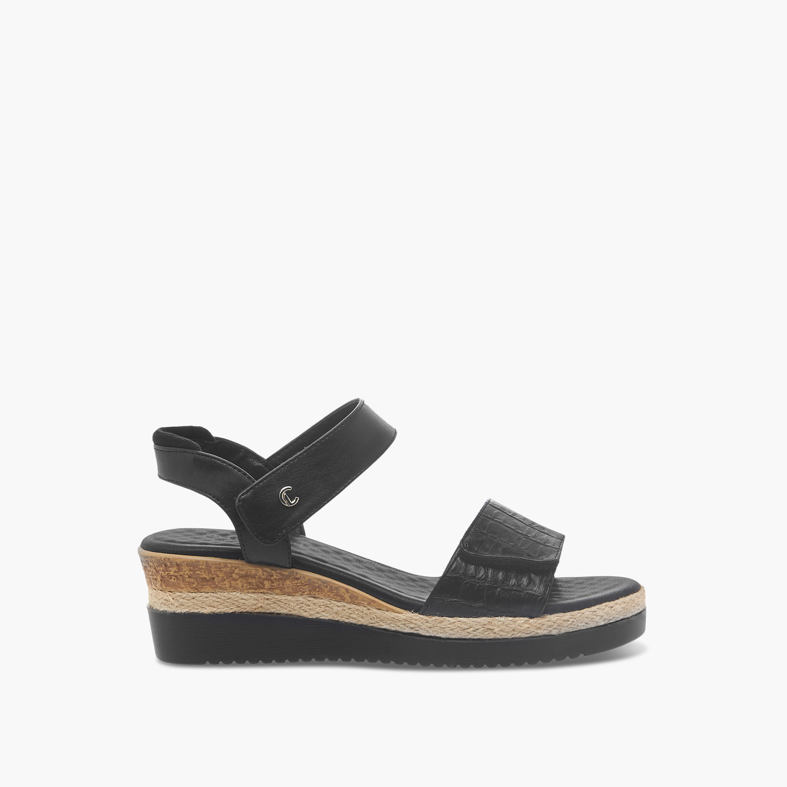 Le Confort Women Ankle Strap Wedge Heel Sandals-women-shoes-sandals-heeled-image-3