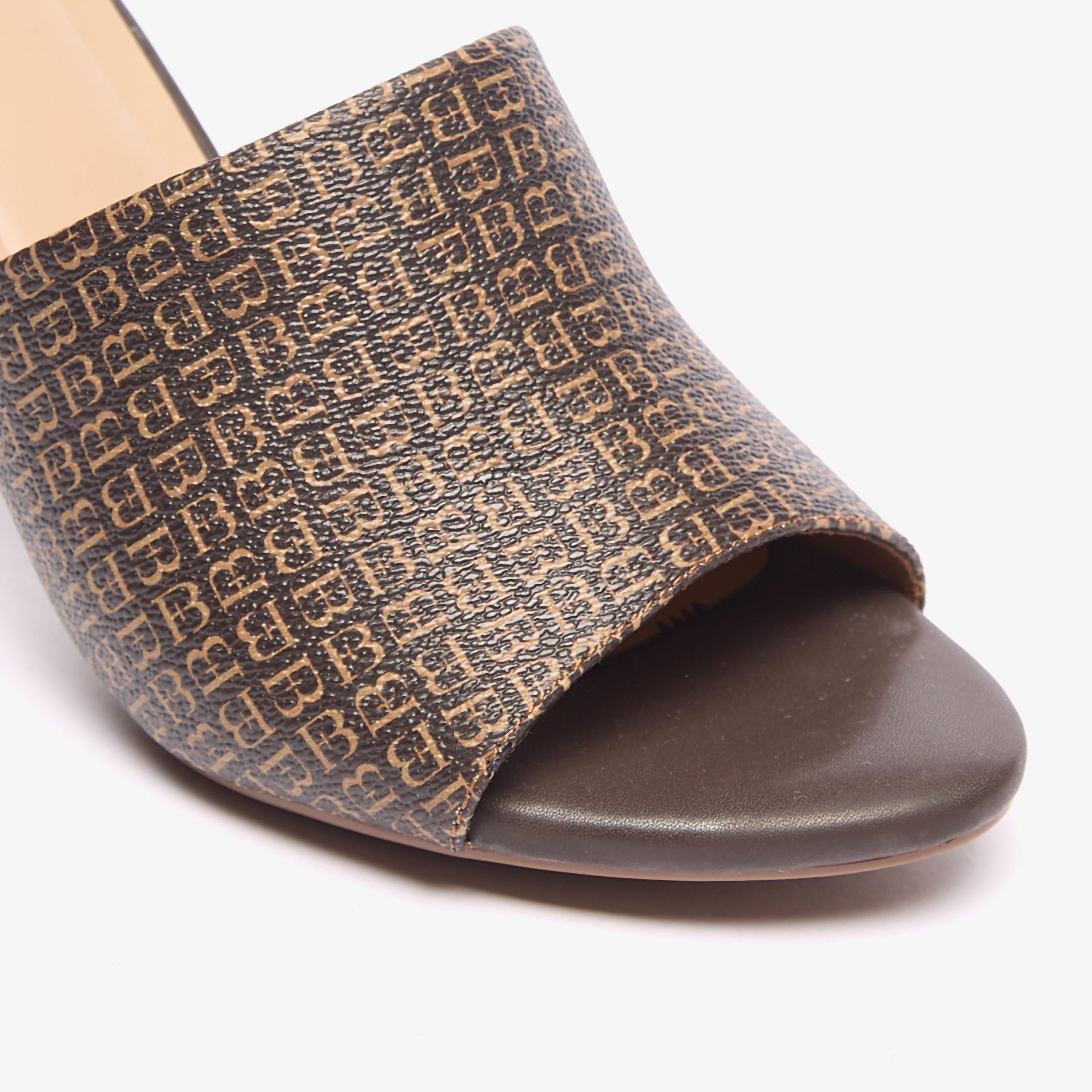 Flora Bella Monogram Print Slip-On Sandals with Block Heels-women-shoes-sandals-heeled-image-5