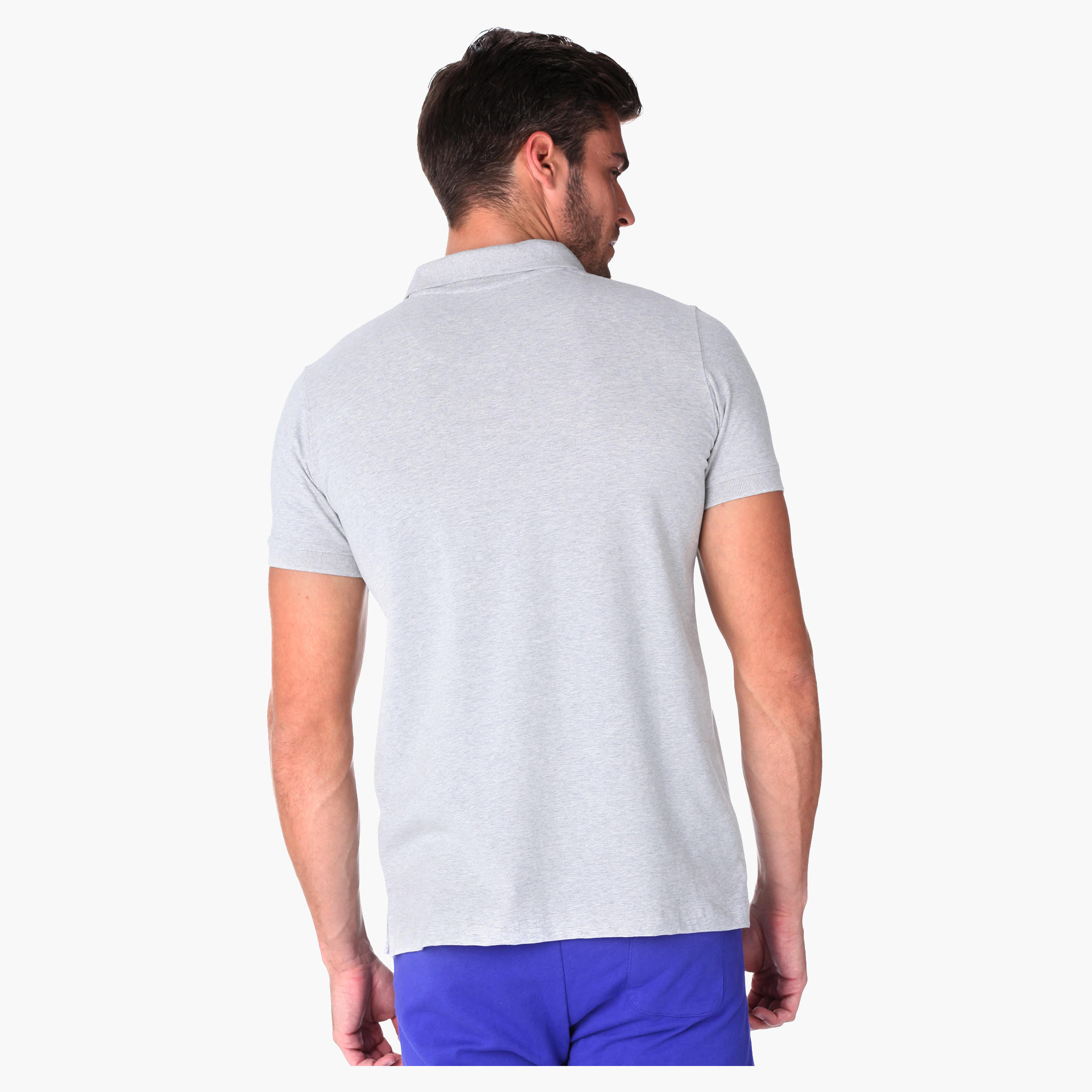 Short-sleeved Polo Neck Jersey T-shirt-men-clothing-tshirtsandpolos-polos-image-2