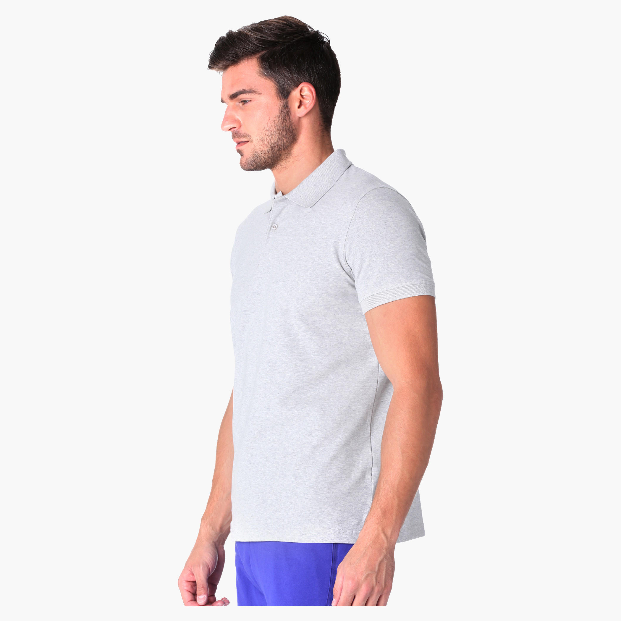 Short-sleeved Polo Neck Jersey T-shirt-men-clothing-tshirtsandpolos-polos-image-3