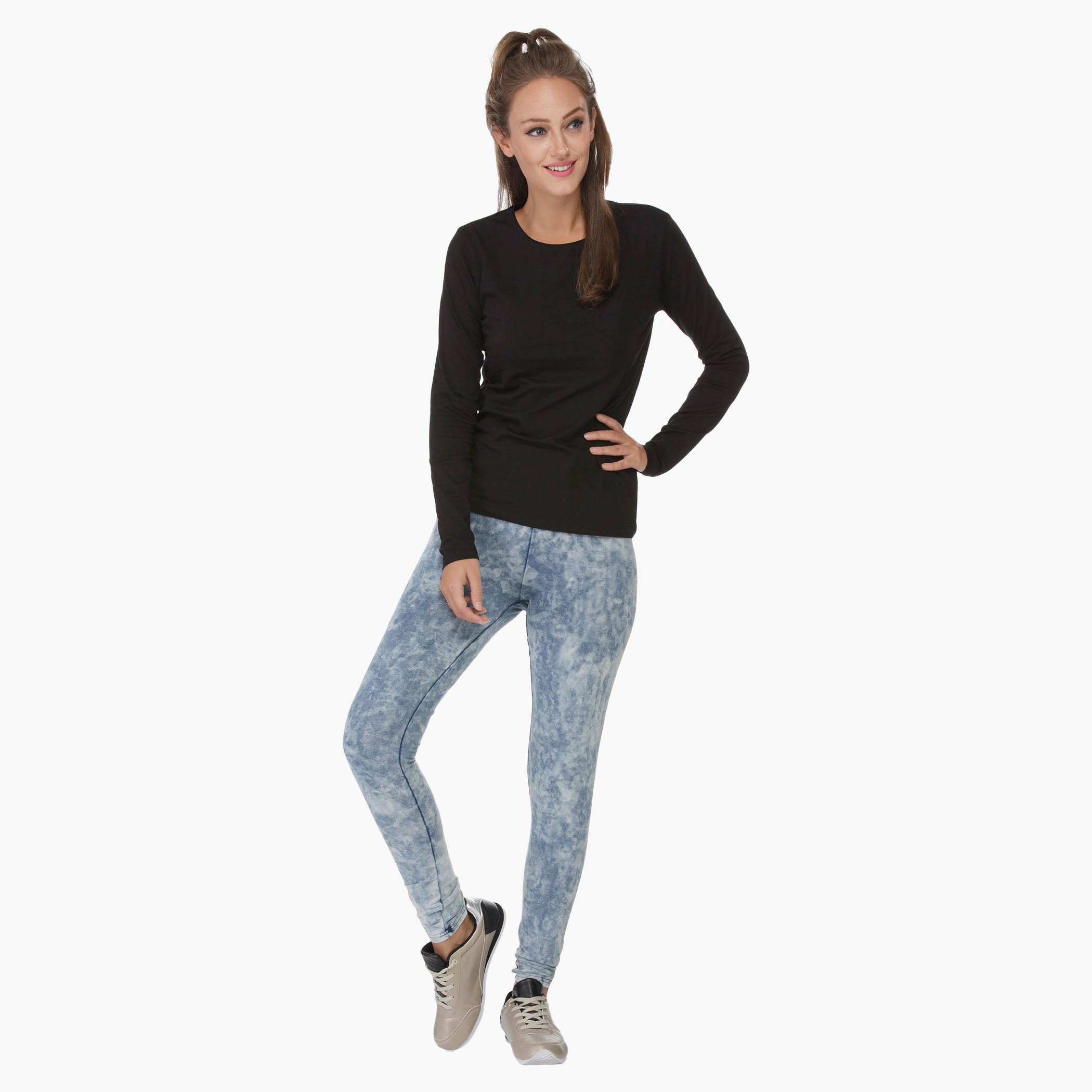 Solid Colour T-shirt-women-clothing-tshirts-image-5