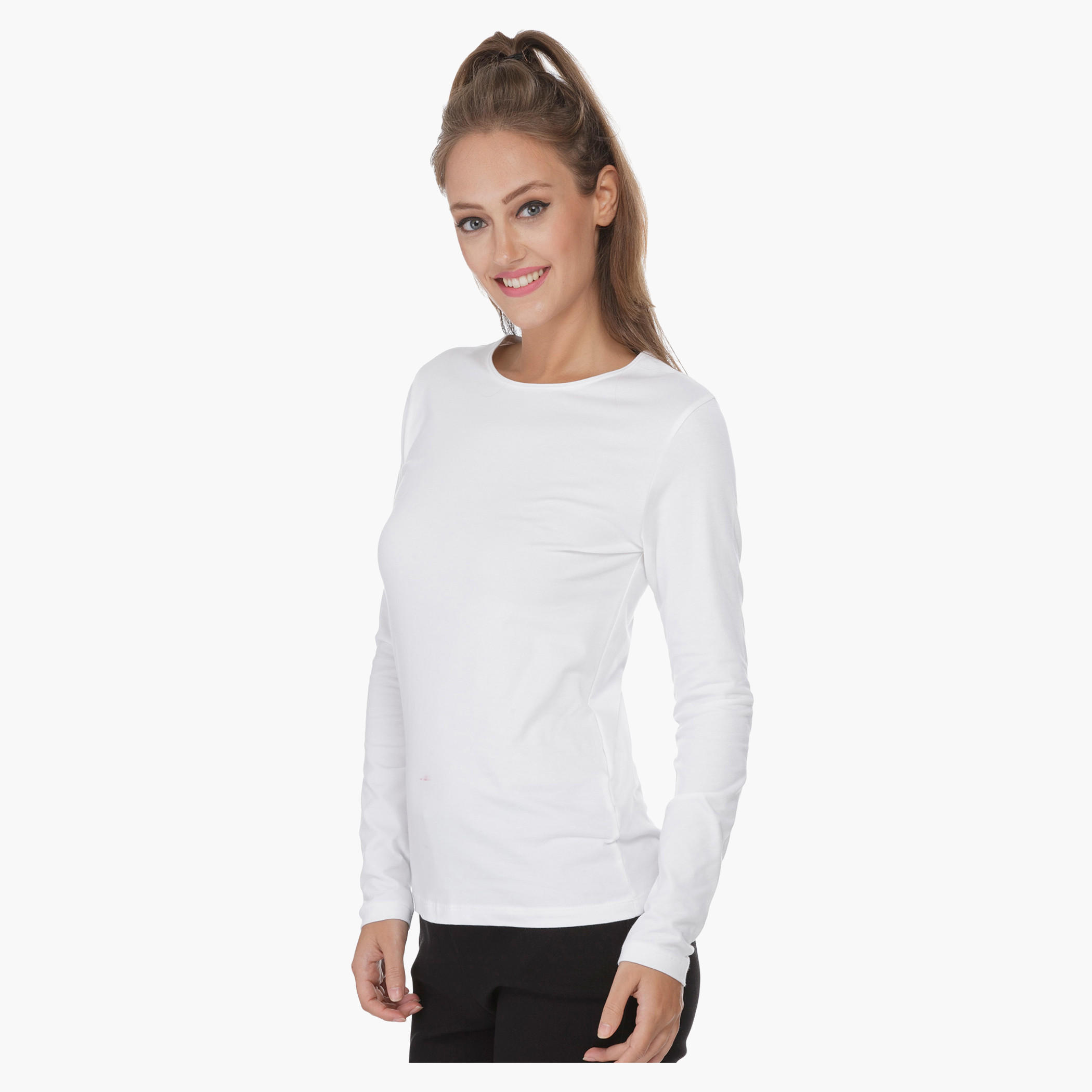 Solid Colour T-shirt-women-clothing-tshirts-image-8