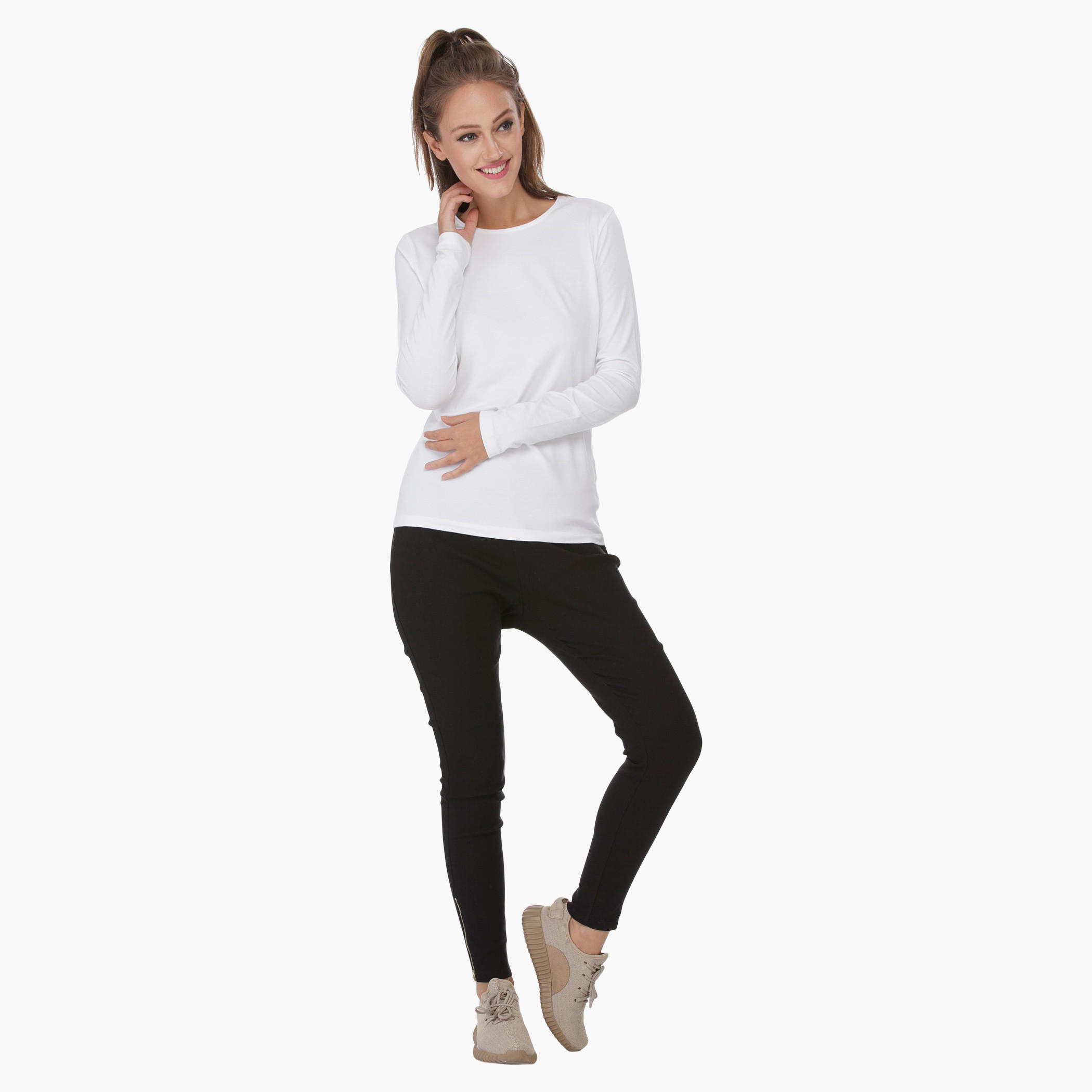 Solid Colour T-shirt-women-clothing-tshirts-image-10