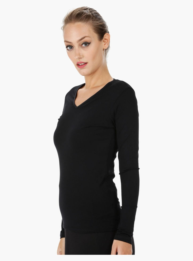 Long-sleeved V-Neck T-shirt-women-clothing-tshirts-image-3