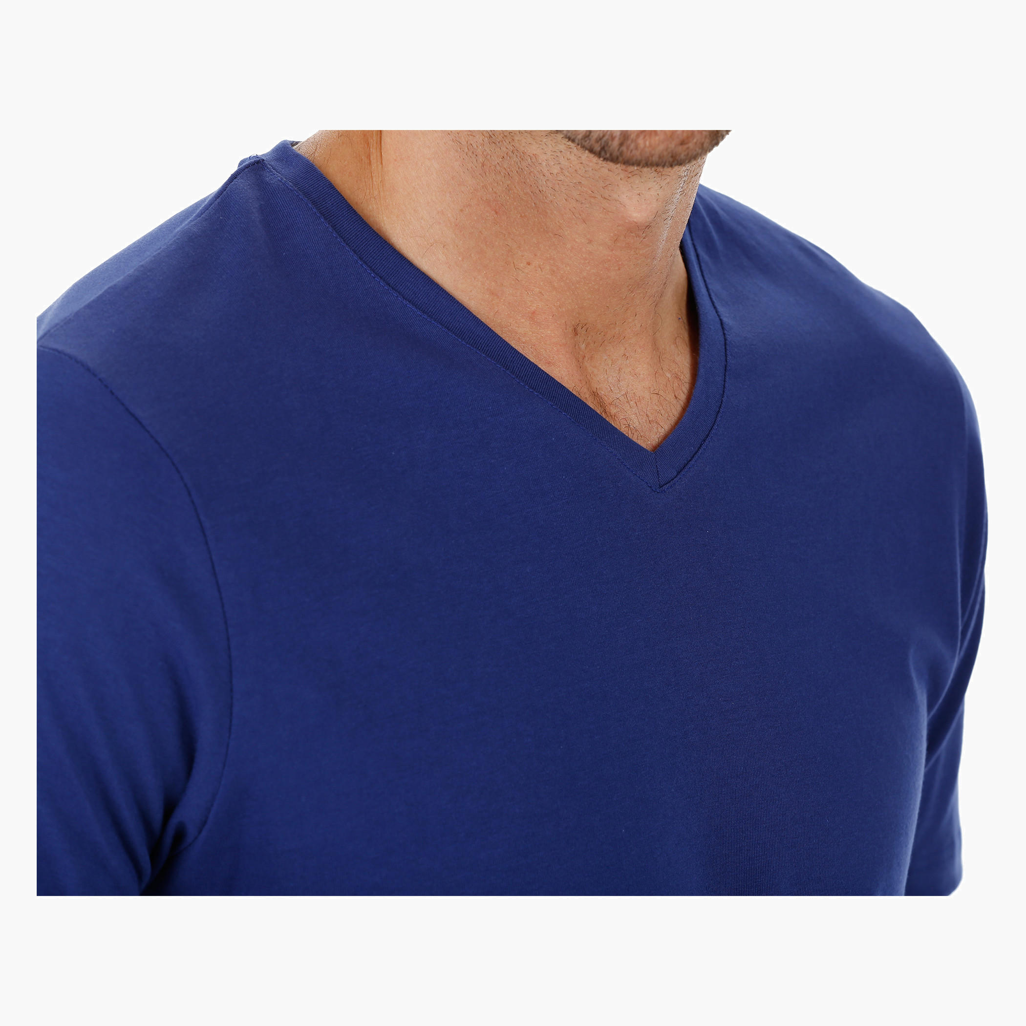 Short-sleeved V-neck T-shirt-men-clothing-tshirtsandpolos-tshirts-image-4