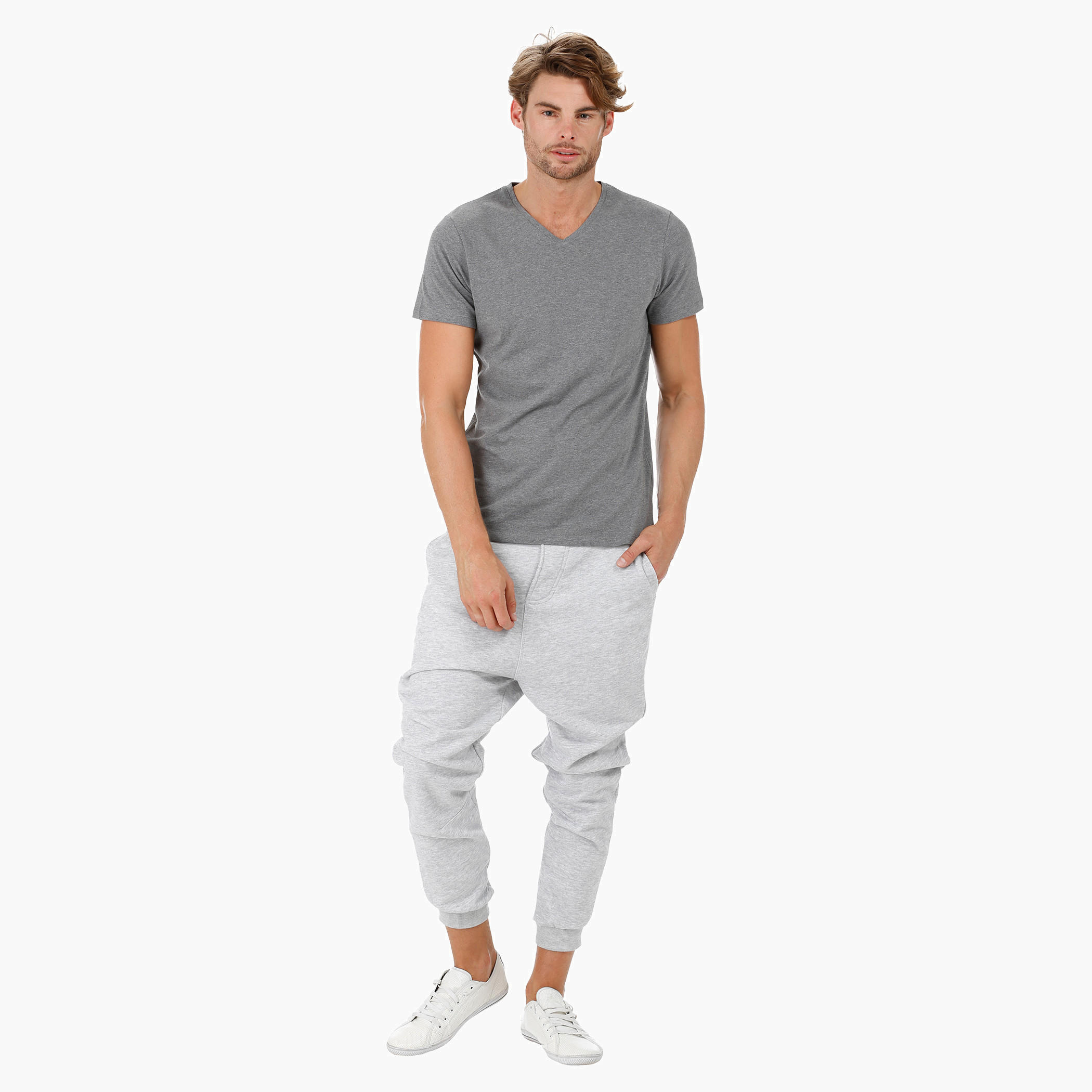 Short-sleeved V-neck T-shirt-men-clothing-tshirtsandpolos-tshirts-image-15