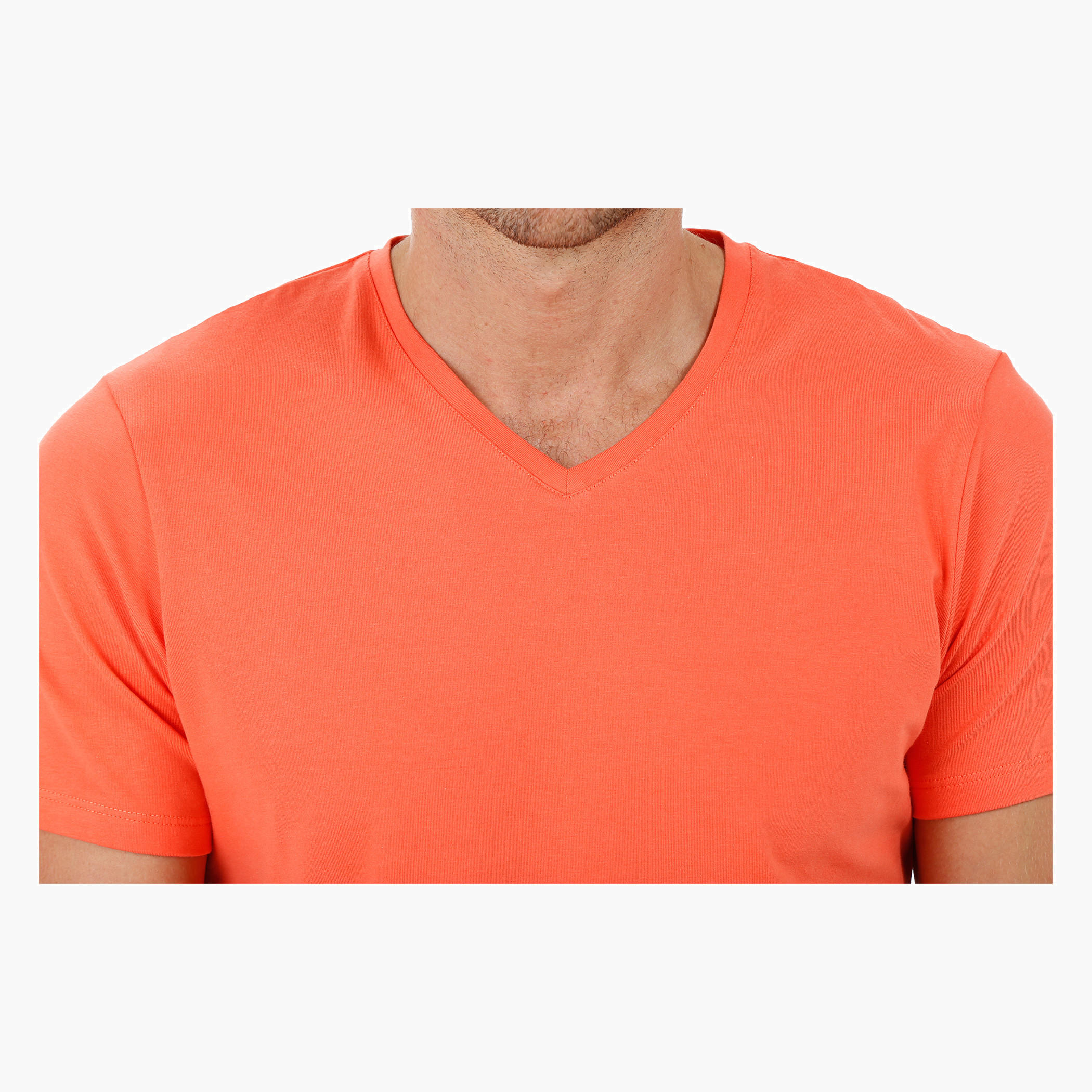 Short-sleeved V-neck T-shirt-men-clothing-tshirtsandpolos-tshirts-image-24