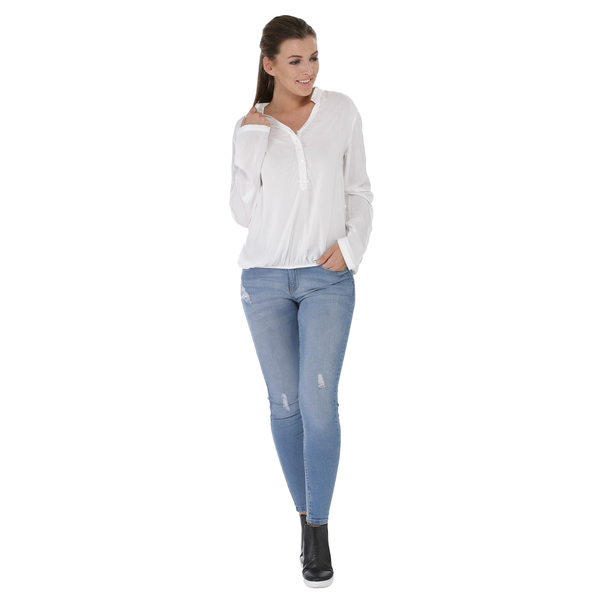 Solid Colour Top-women-clothing-shirtsandblouses-blouses-image-5