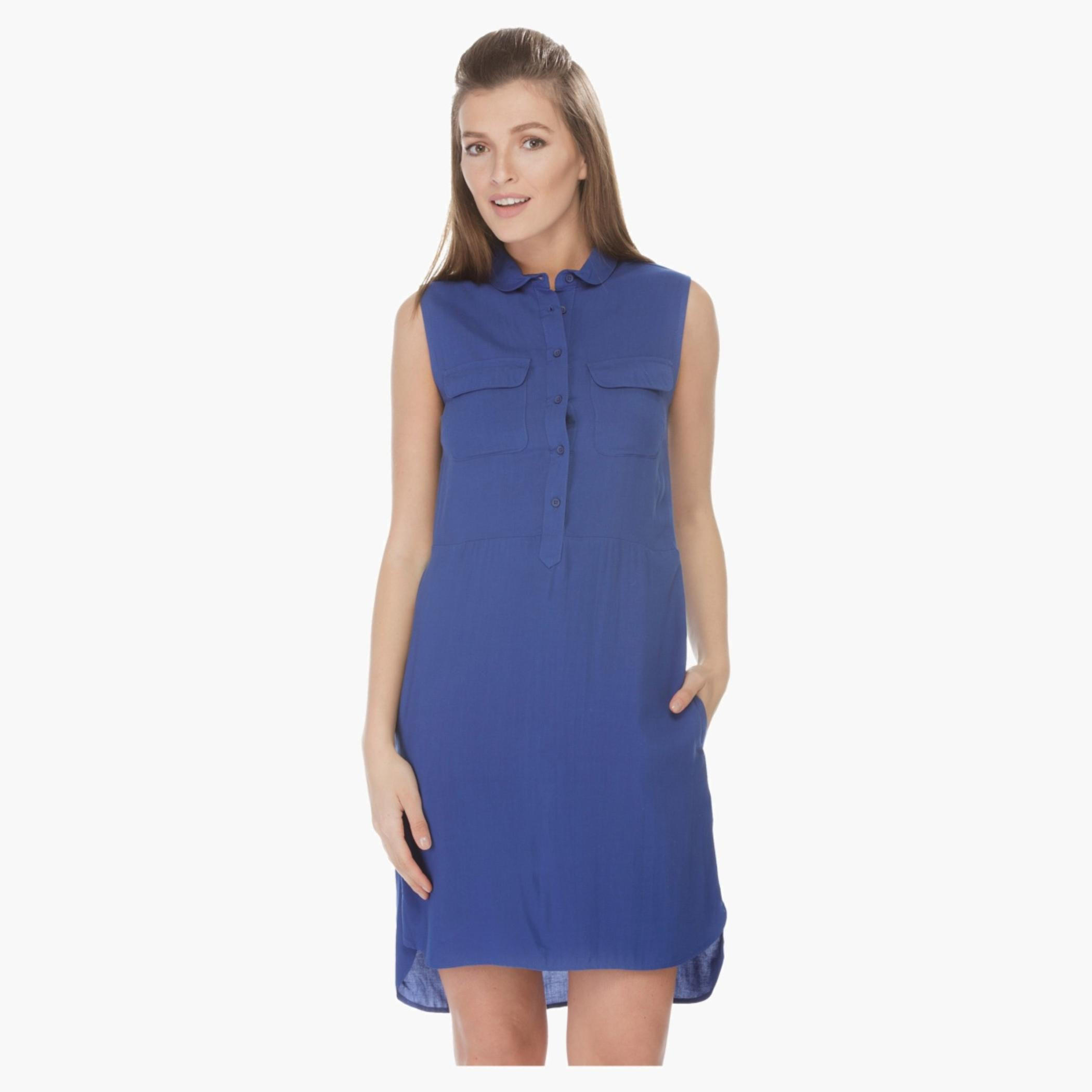 Sleeveless Shirt Dress-women-clothing-dresses-image-1