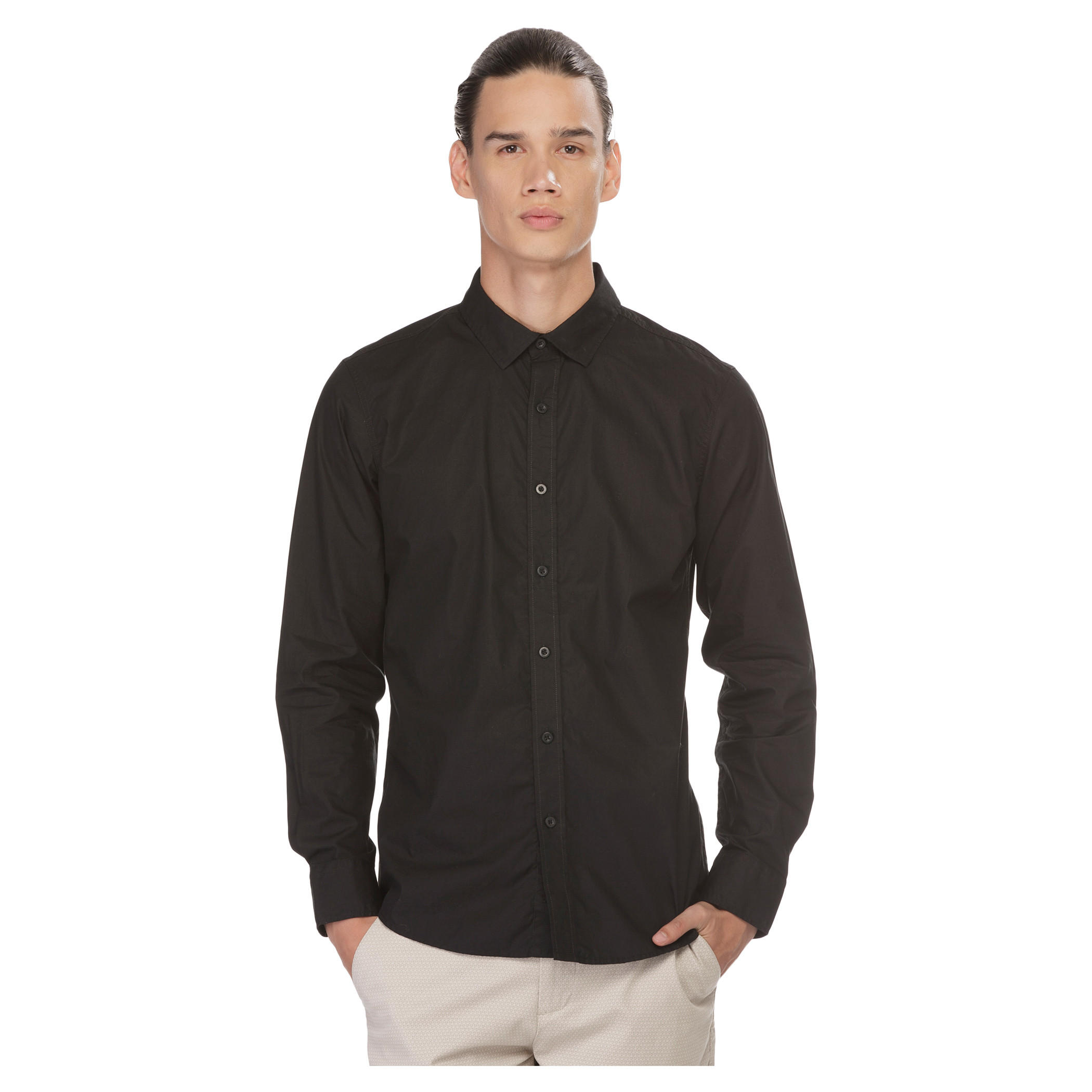 Solid Colour Shirt-men-clothing-shirts-image-1