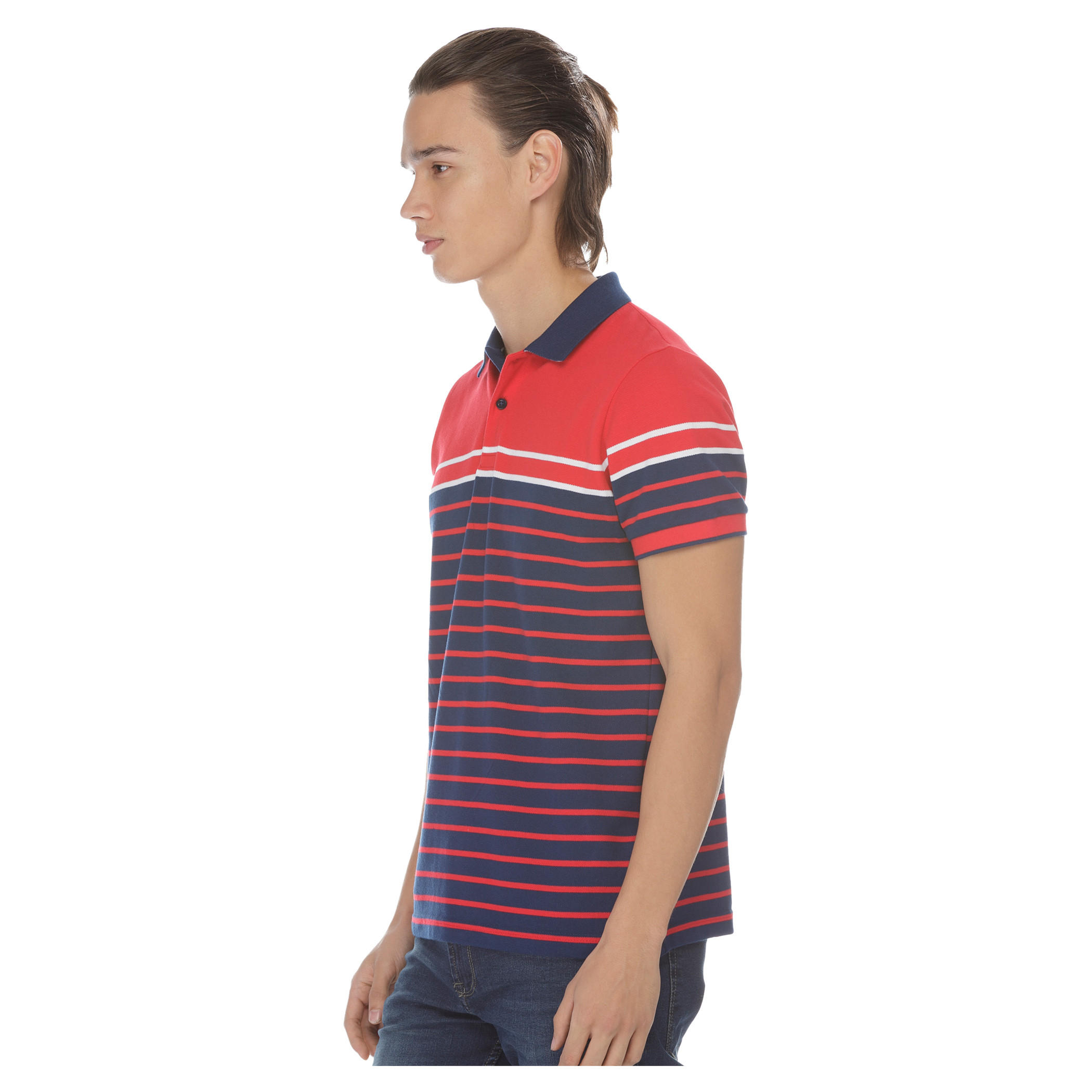 Striped Polo Neck T-shirt-men-clothing-tshirtsandpolos-polos-image-3
