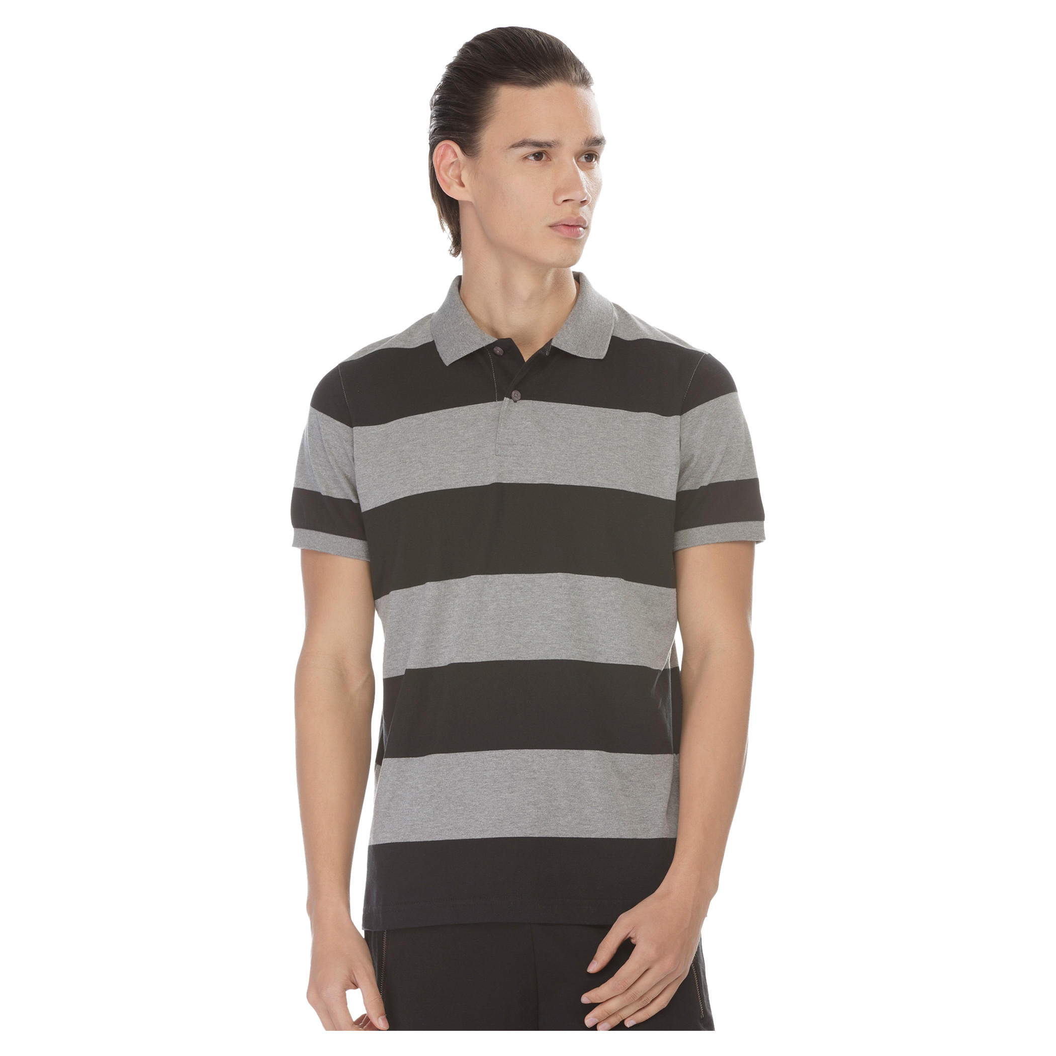 Striped Polo Neck T-shirt-men-clothing-tshirtsandpolos-polos-image-1