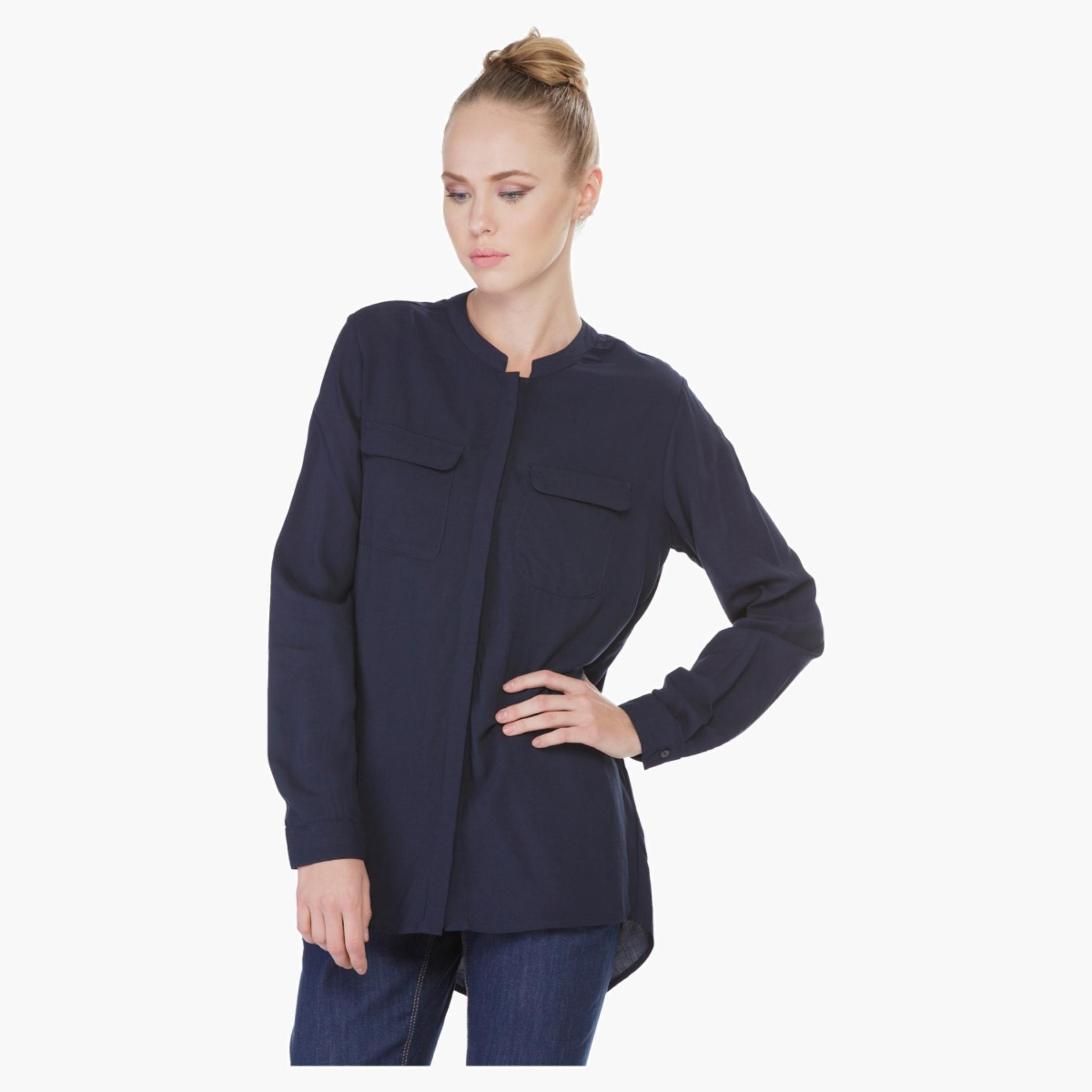 Solid Colour Shirt-women-clothing-shirtsandblouses-blouses-image-5