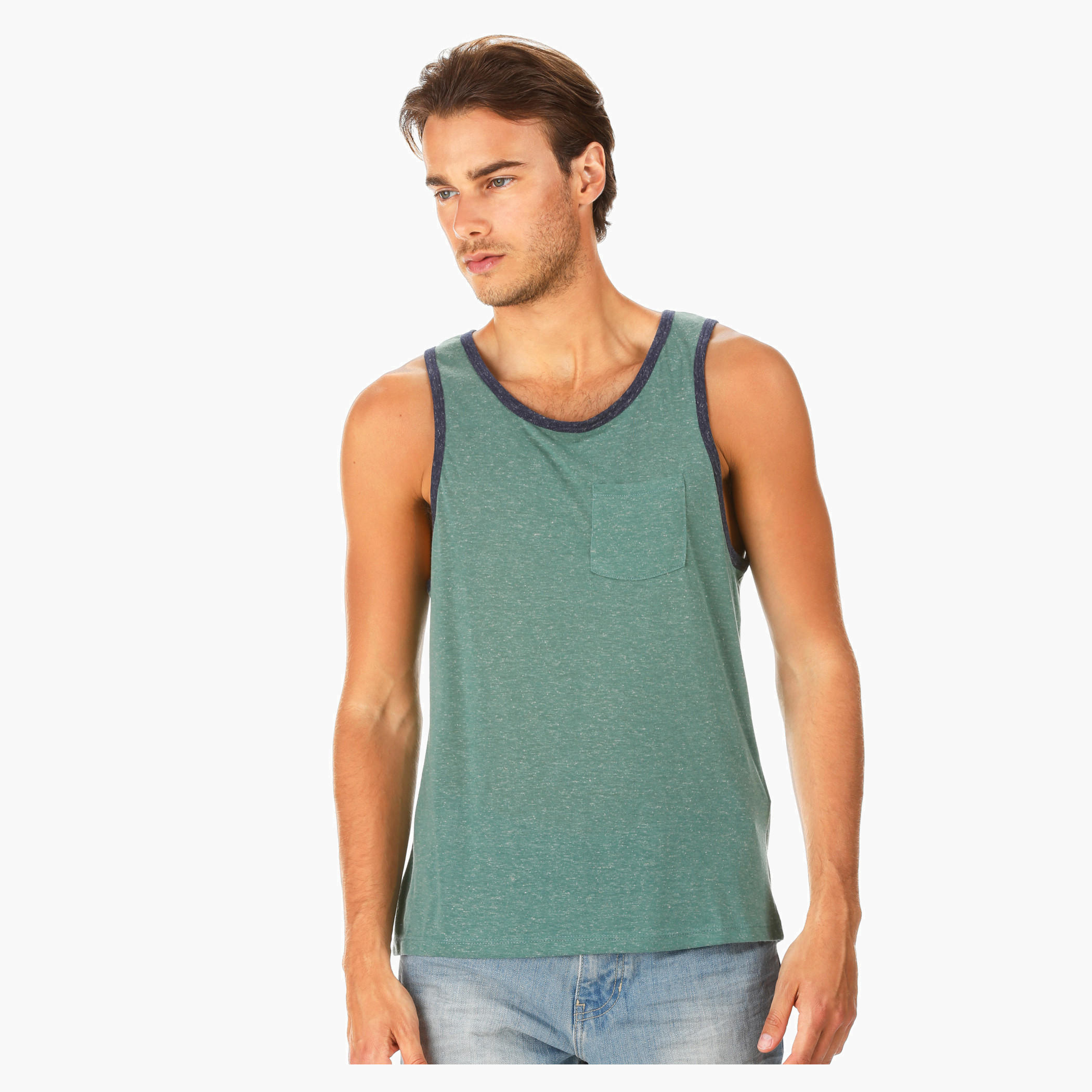 Melange Sleeveless T-shirt-men-clothing-tshirtsandpolos-vests-image-1