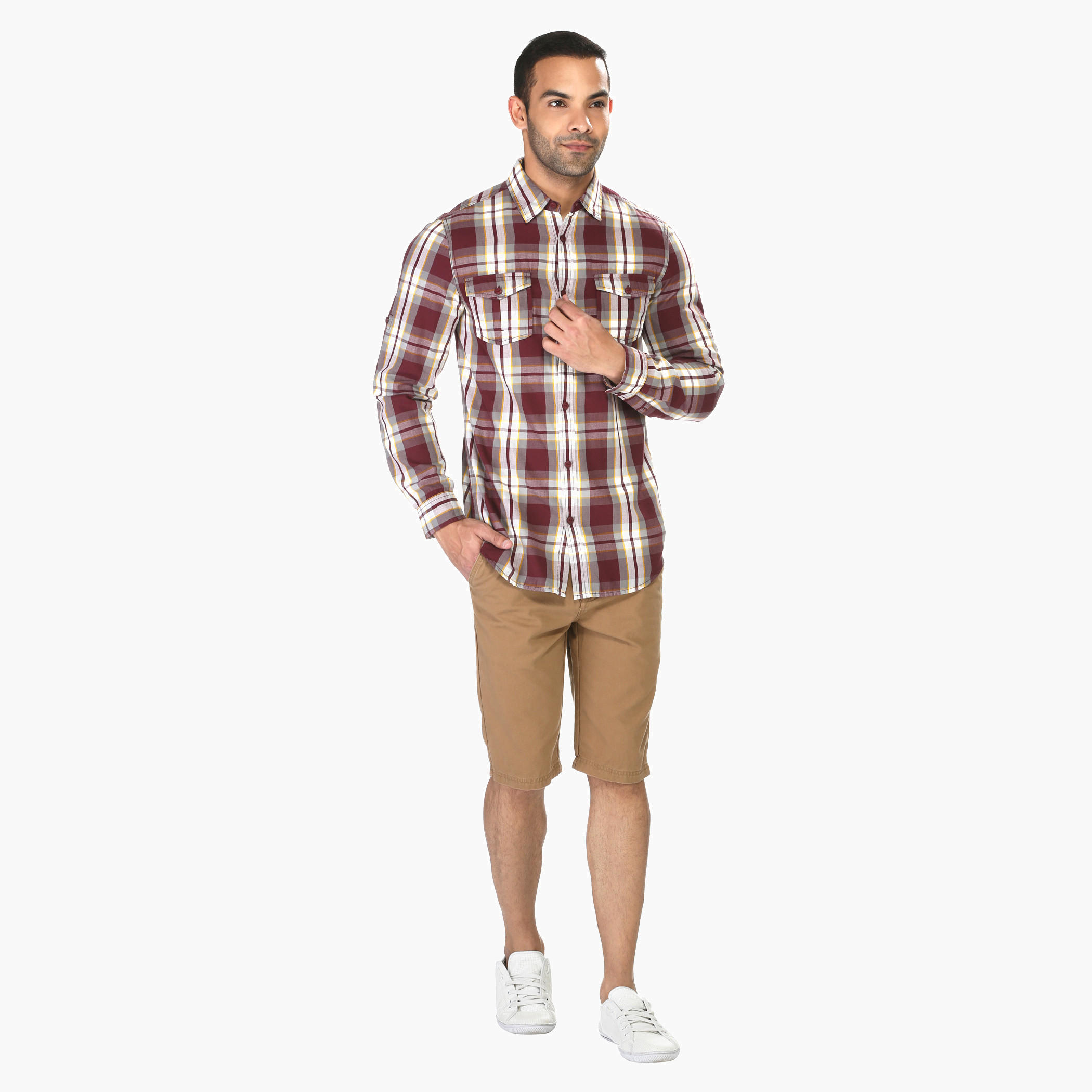 Solid Colour Shorts-men-clothing-bottoms-shorts-image-5