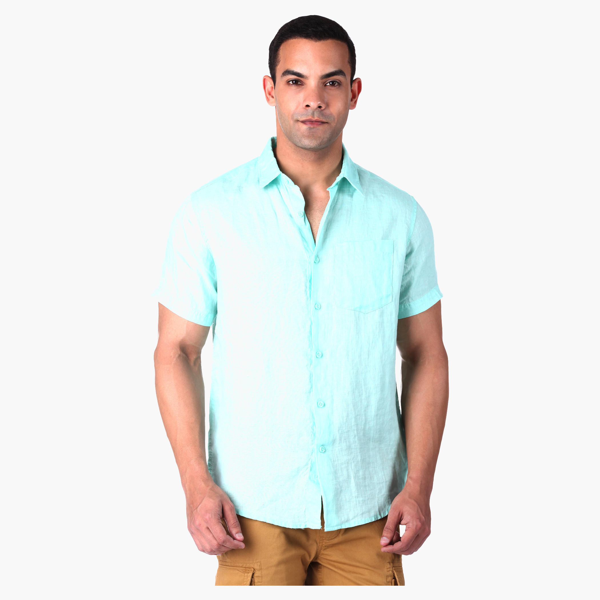 Solid Colour Shirt-men-clothing-shirts-image-1