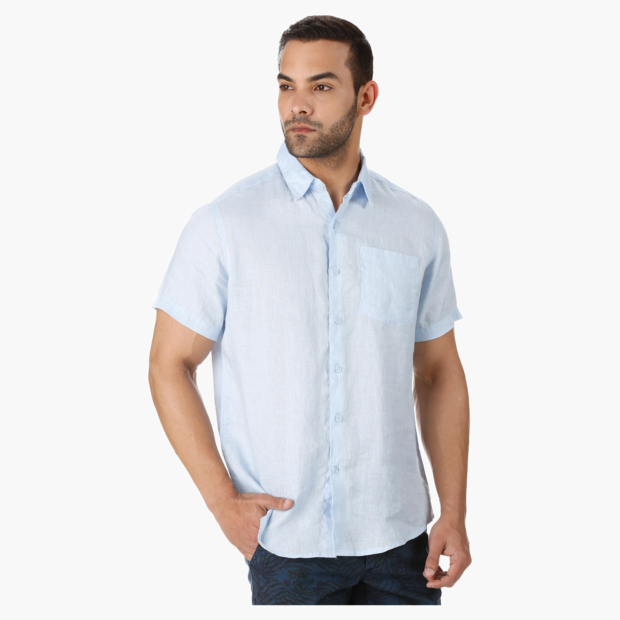 Solid Colour Shirt-men-clothing-shirts-image-1
