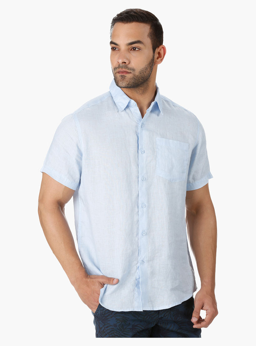 Solid Colour Shirt-men-clothing-shirts-image-1