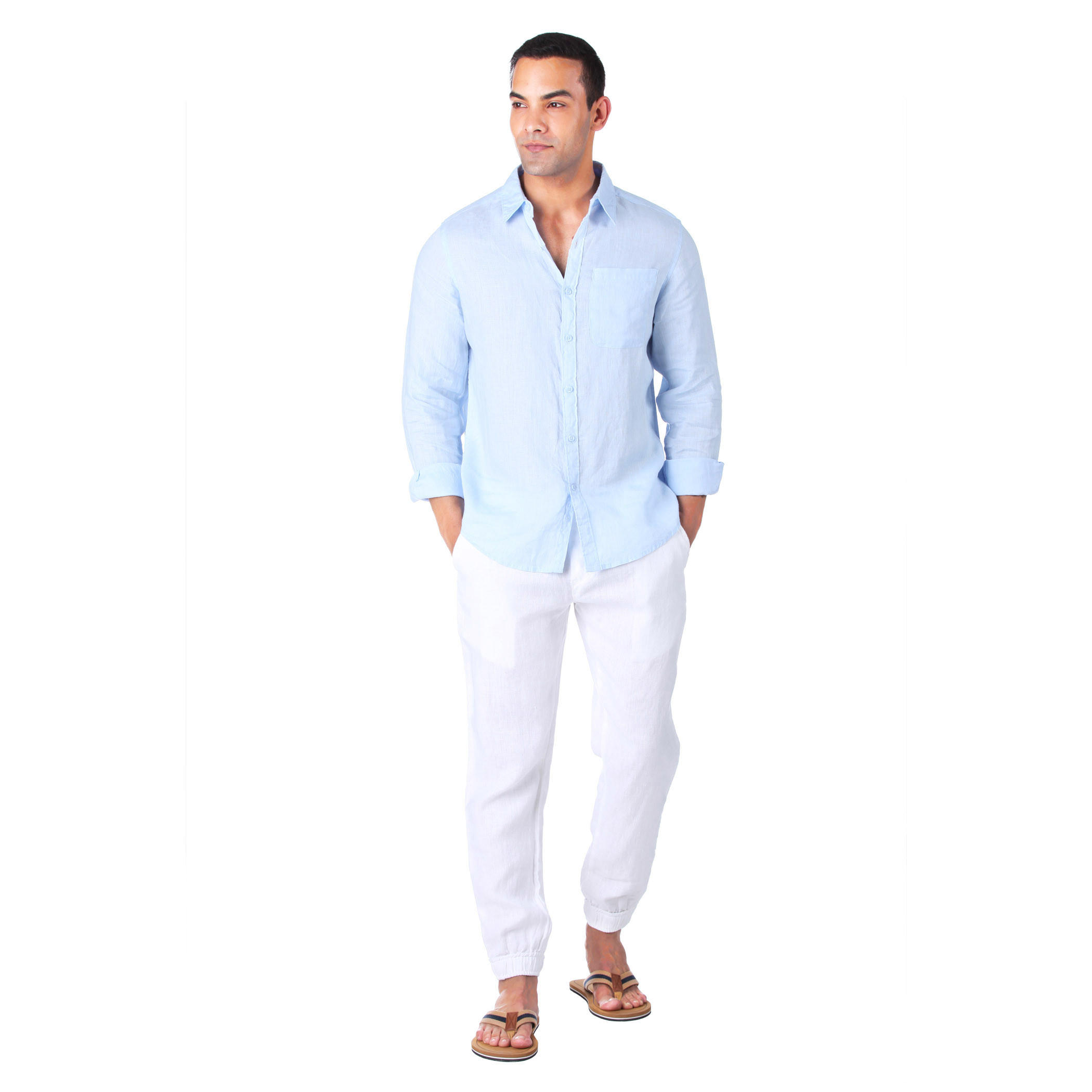 Solid Colour Shirt-men-clothing-shirts-image-1