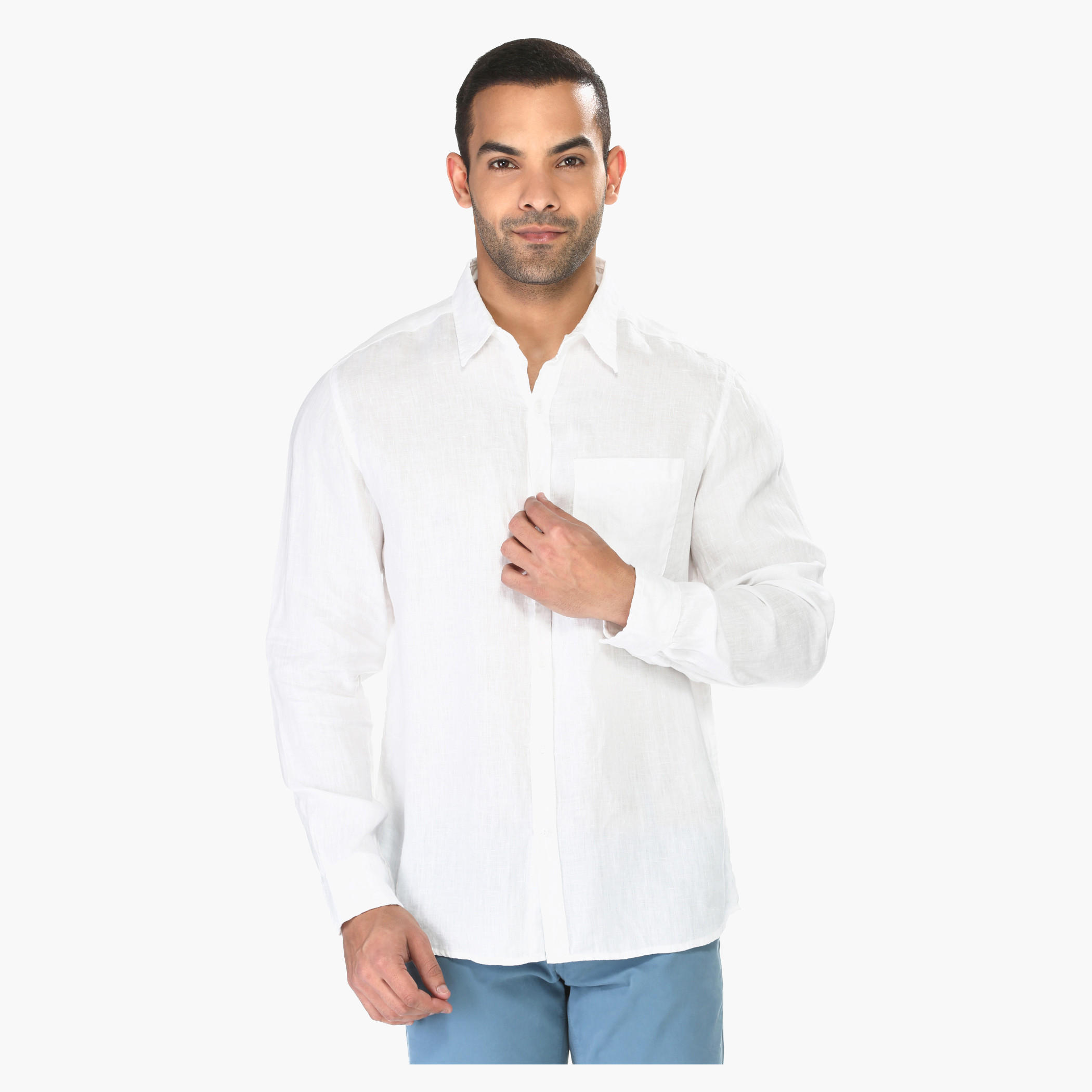 Solid Colour Shirt-men-clothing-shirts-image-1