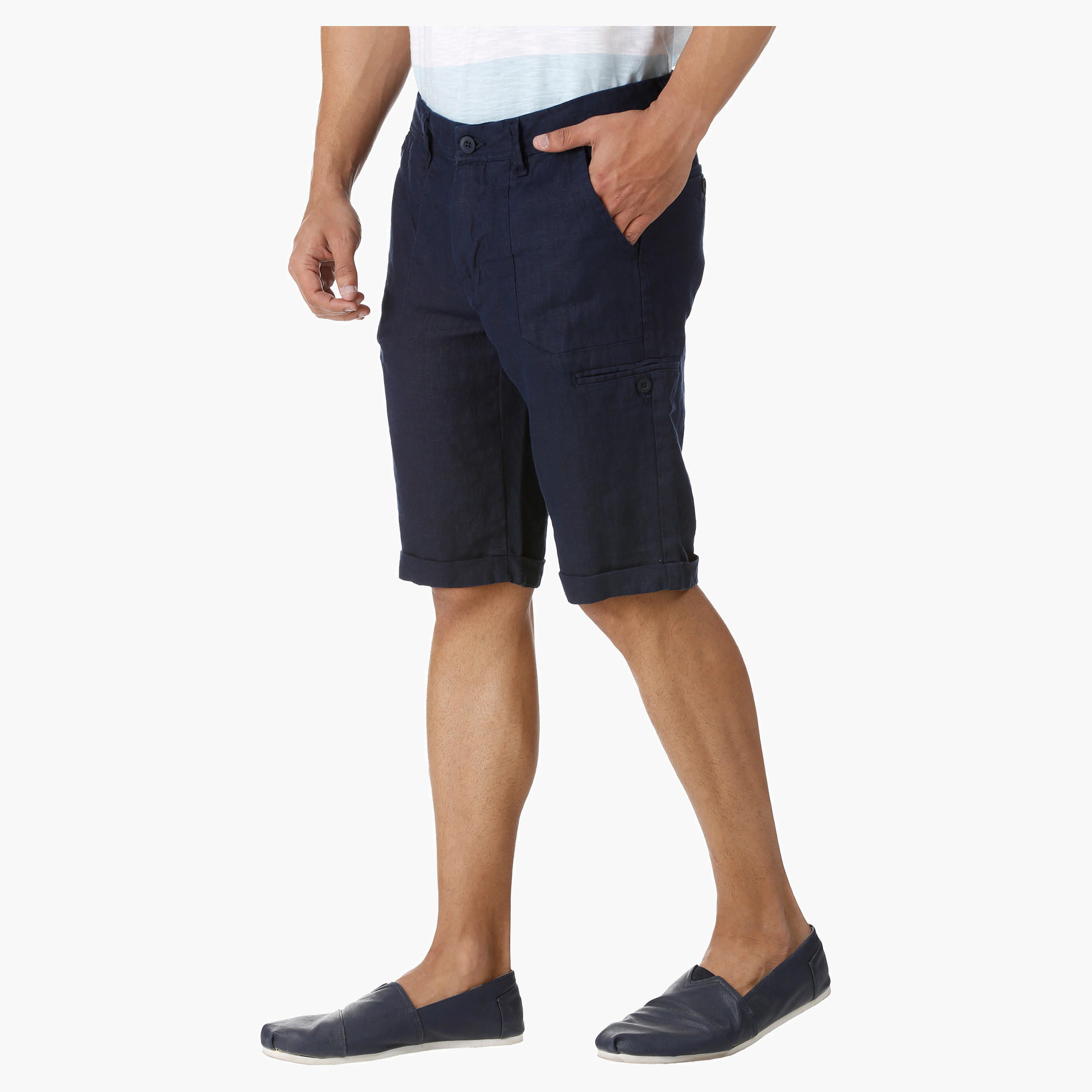 Solid Colour Shorts-men-clothing-bottoms-shorts-image-3