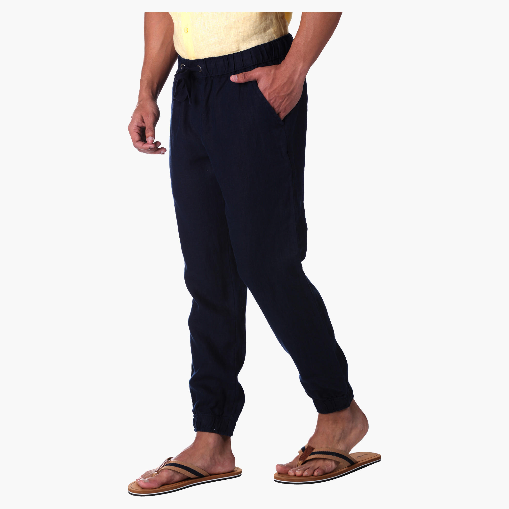 Solid Colour Pants-men-clothing-bottoms-joggers-image-3