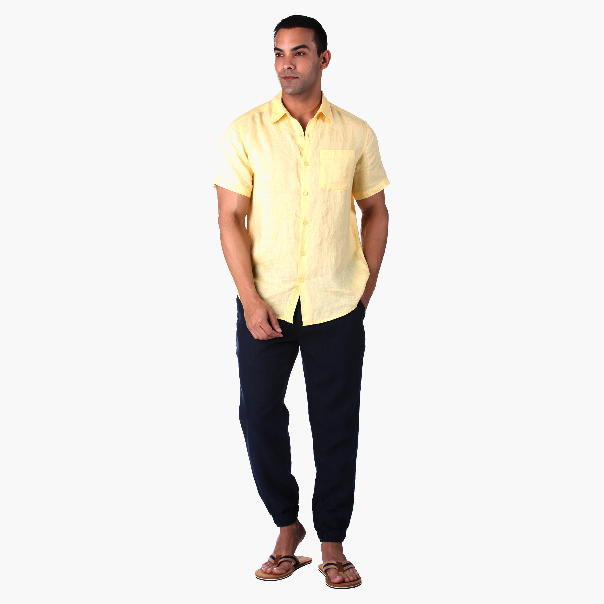 Solid Colour Pants-men-clothing-bottoms-joggers-image-5