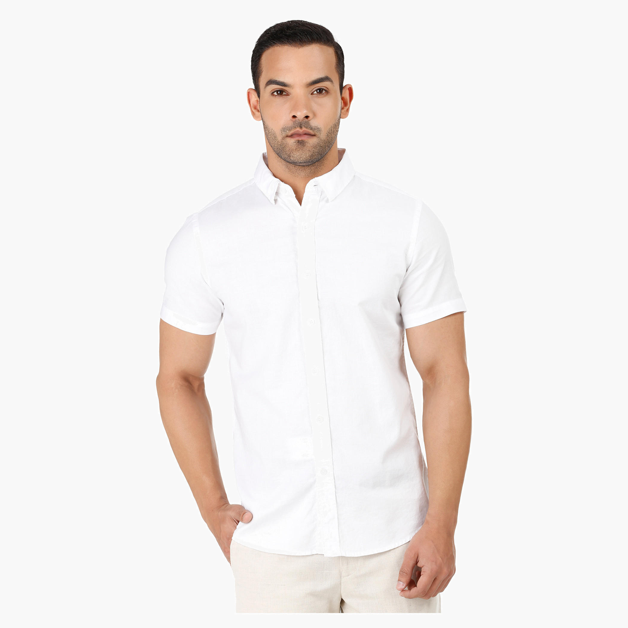 Short Sleeved Shirt-men-clothing-shirts-image-1