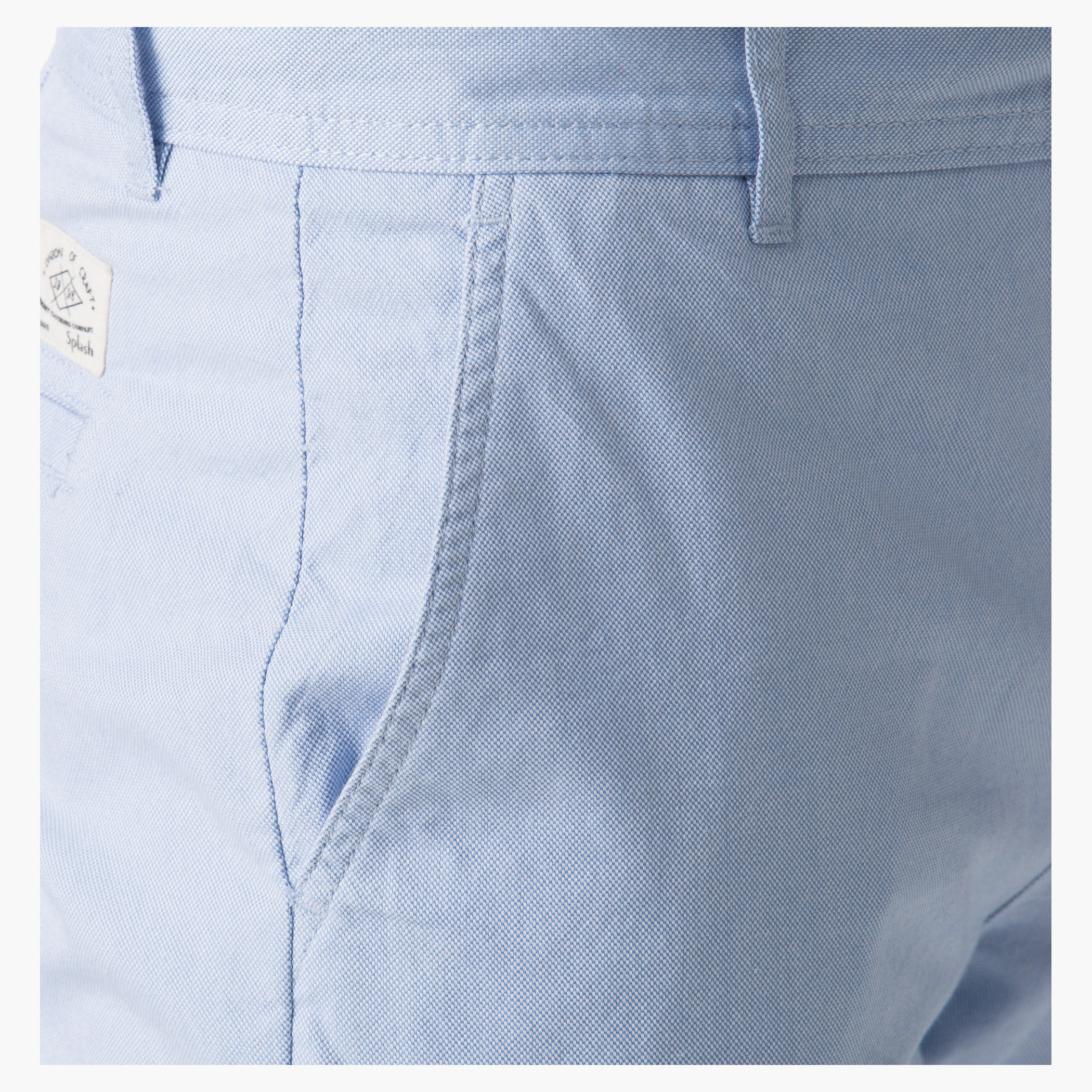 Cotton Oxford Shorts in Slim Fit-men-clothing-bottoms-shorts-image-4