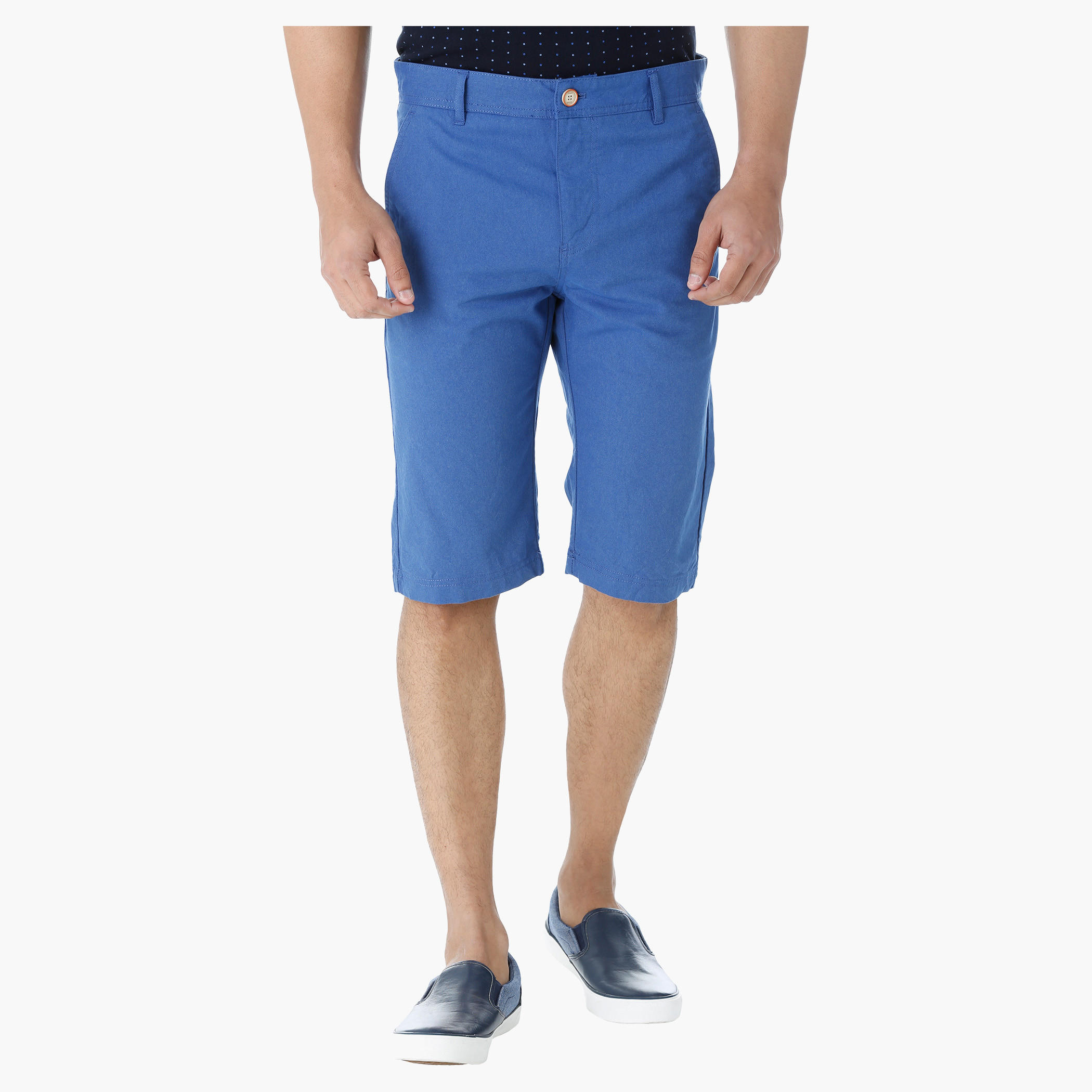 Cotton Oxford Shorts-men-clothing-bottoms-shorts-image-1